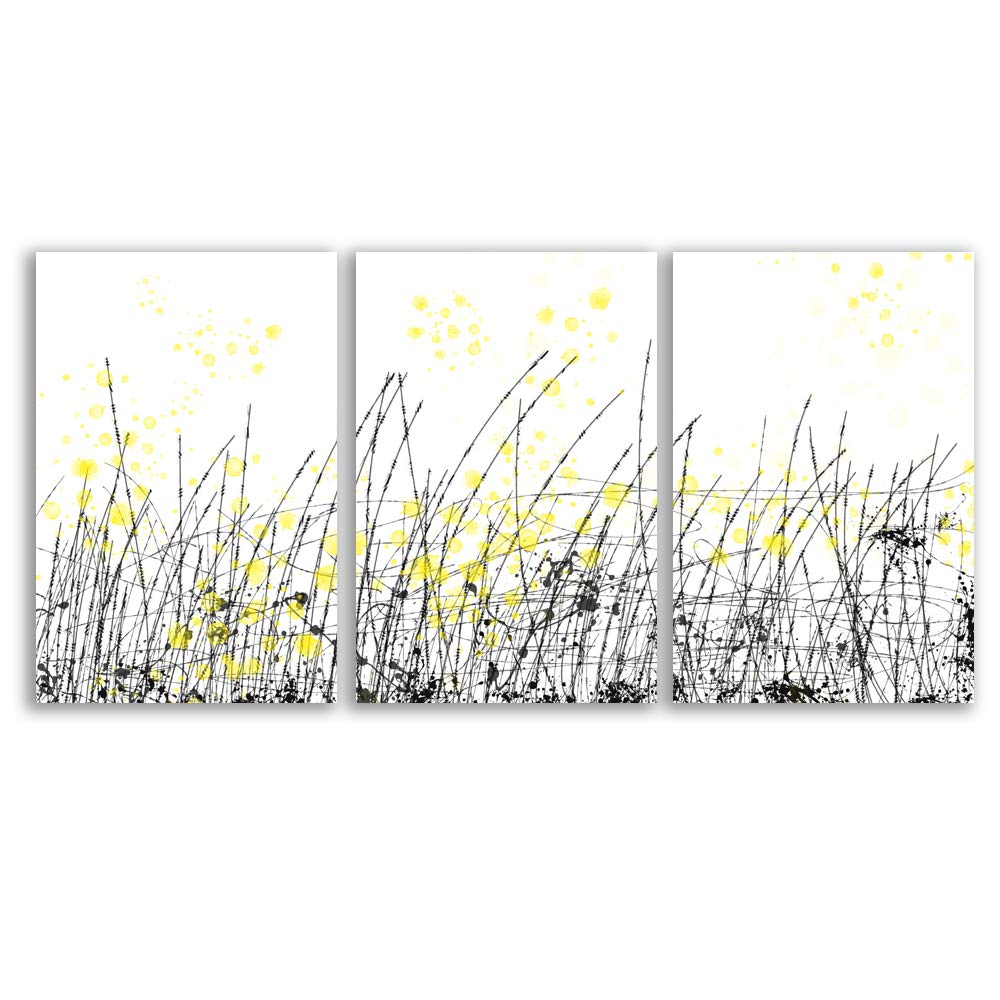 Wall26 Modern Canvas Wall Art - Abstract Lines Giclee Painting Trio for Bedroom, Living Room, House Decoration - 16