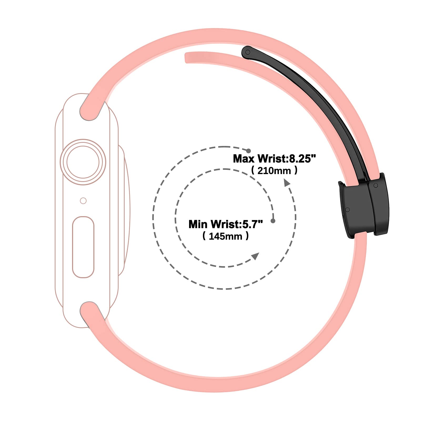 2 Pack Magnetic Apple Watch Bands 38mm/40mm/41mm/42mm/44mm/45mm/49mm - Waterproof Silicone Sport Strap Compatible with iWatch Series Ultra/8/7/SE/6/5/4/3/2/1 - Perfect for Gym, Running, Swimming & Everyday Wear for Men & Women