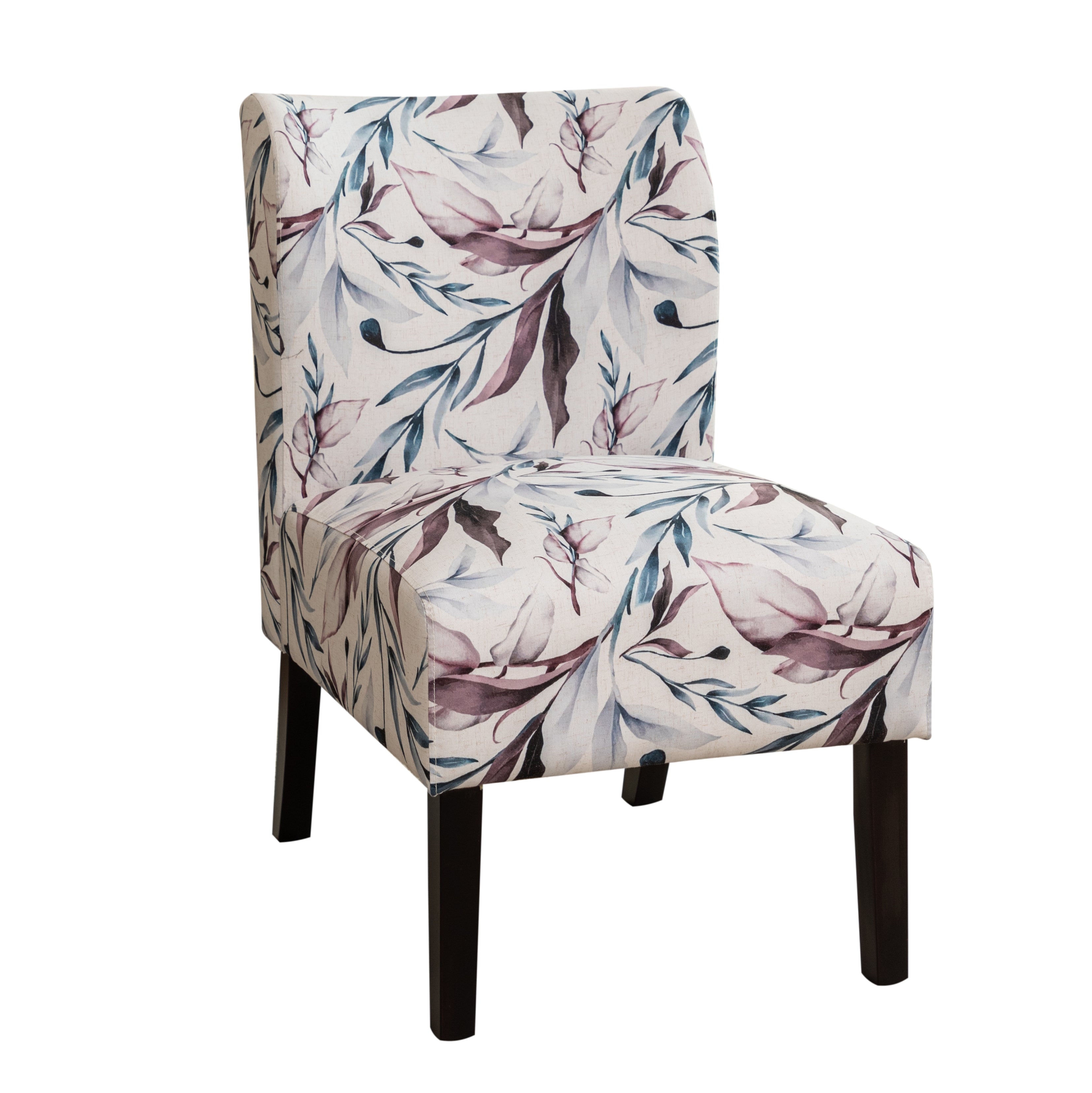 Modern Capa Fabric Armless Accent Chair by Roundhill Furniture - Stylish Contemporary Living Room Seating for Home Office, Lounge & Reading Nook
