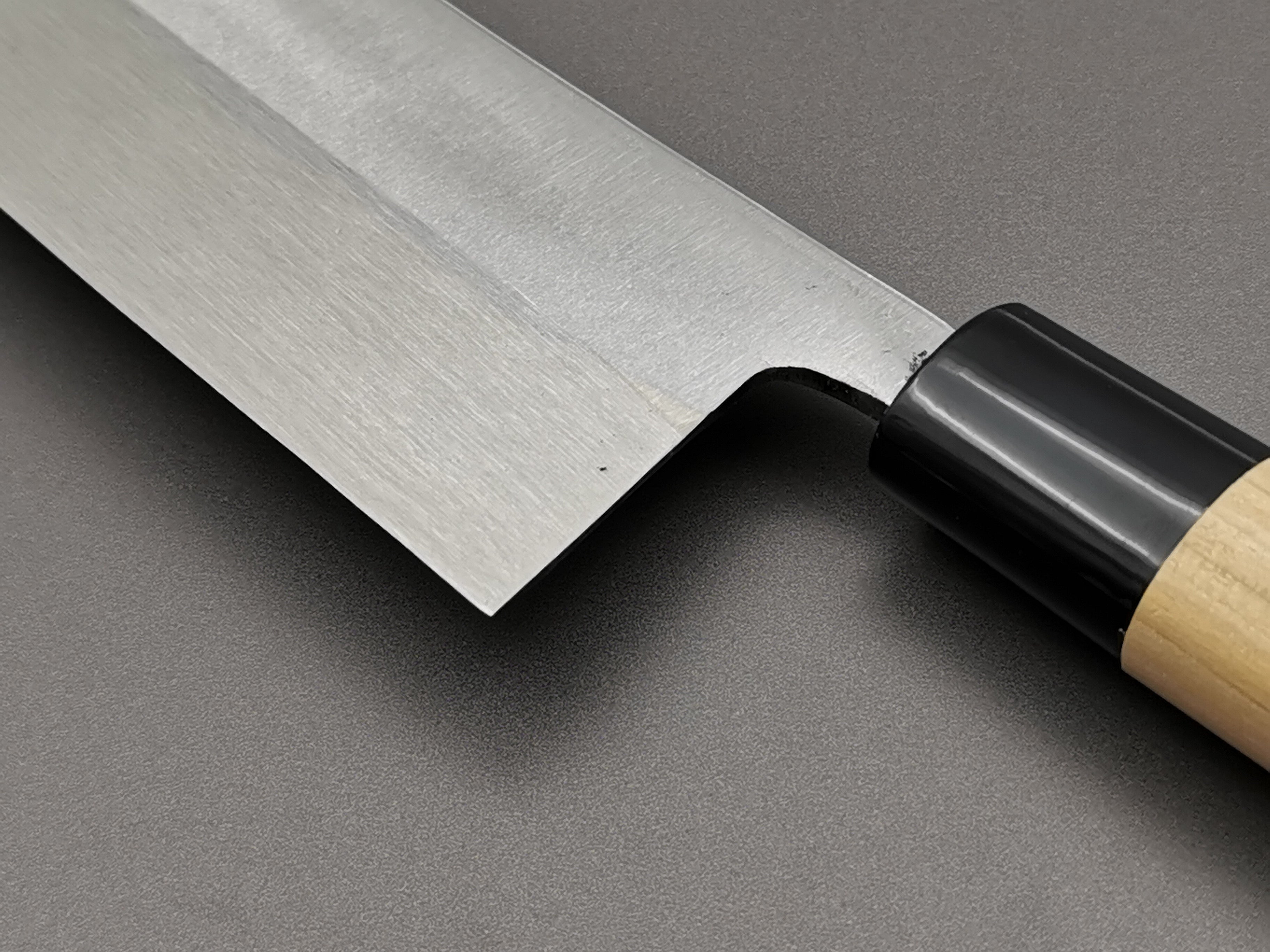 Premium Japanese Nakiri Knife - Michio Ishikawa White #2 Steel Single Bevel Vegetable Cleaver - Perfect for Sushi Chefs & Home Cooking Enthusiasts