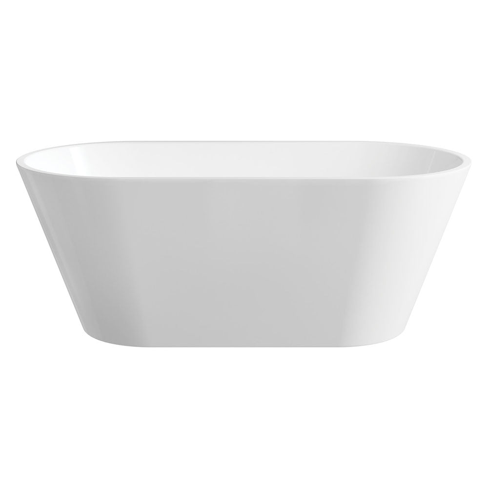 Fienza FR71 1400mm Freestanding Acrylic Bathtub - Gloss White | Modern Soaking Tub for Luxury Bathrooms & Spa Retreats