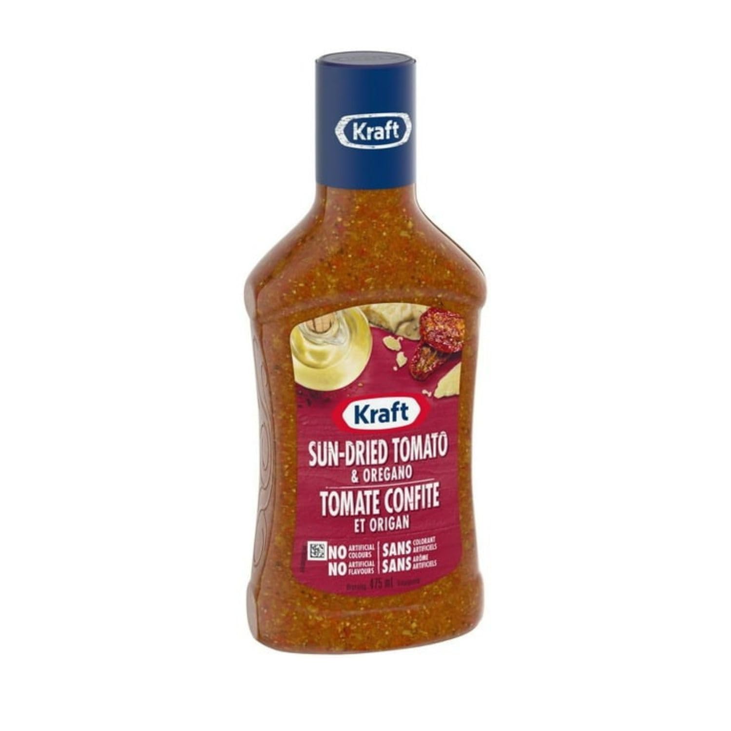 Premium Sun Dried Tomato & Oregano Salad Dressing - 16.1 fl oz (475ml) Bottle | Imported from Canada | Perfect for Salads, Pasta & Mediterranean Dishes