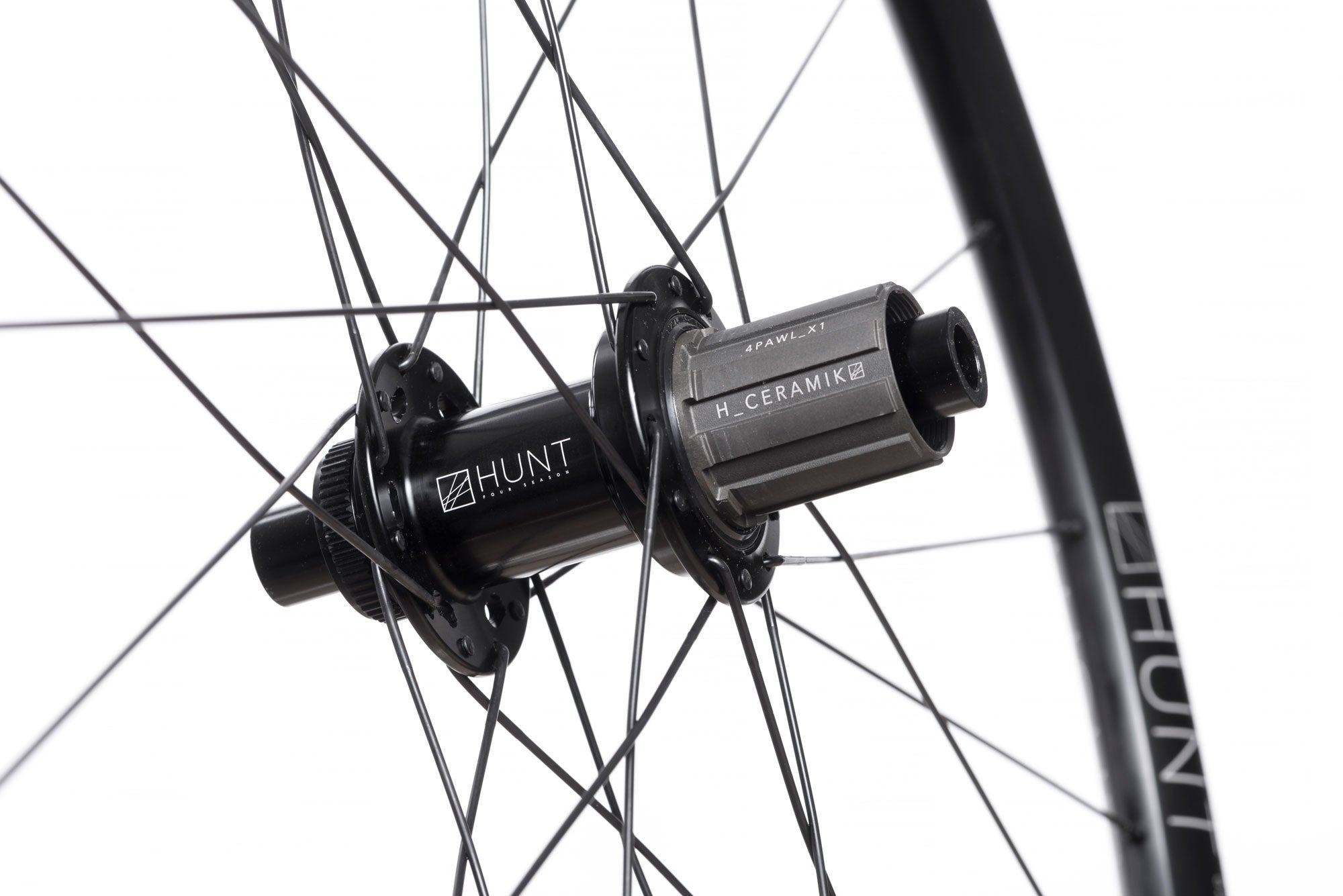 HUNT 4 Season Gravel Wheelset - Lightweight Carbon Bike Wheels for All-Terrain Cycling | Perfect for Adventure Riding, Commuting & Off-Road Trails
