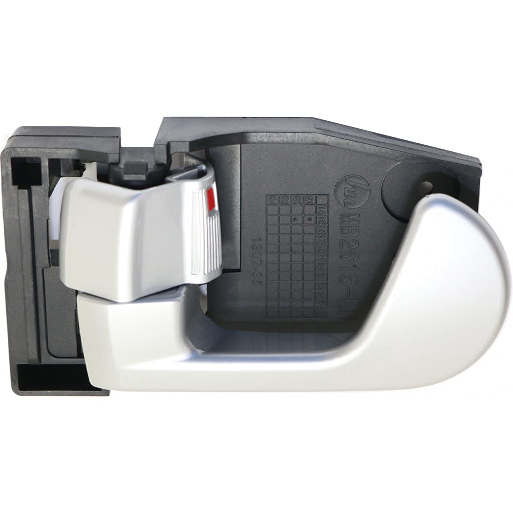 Mitsubishi Endeavor Interior Door Handle 2004-2011 - Front or Rear Driver Side Silver with Door Lock Button | Compatible with All Submodels | Perfect for Car Door Repair & Replacement
