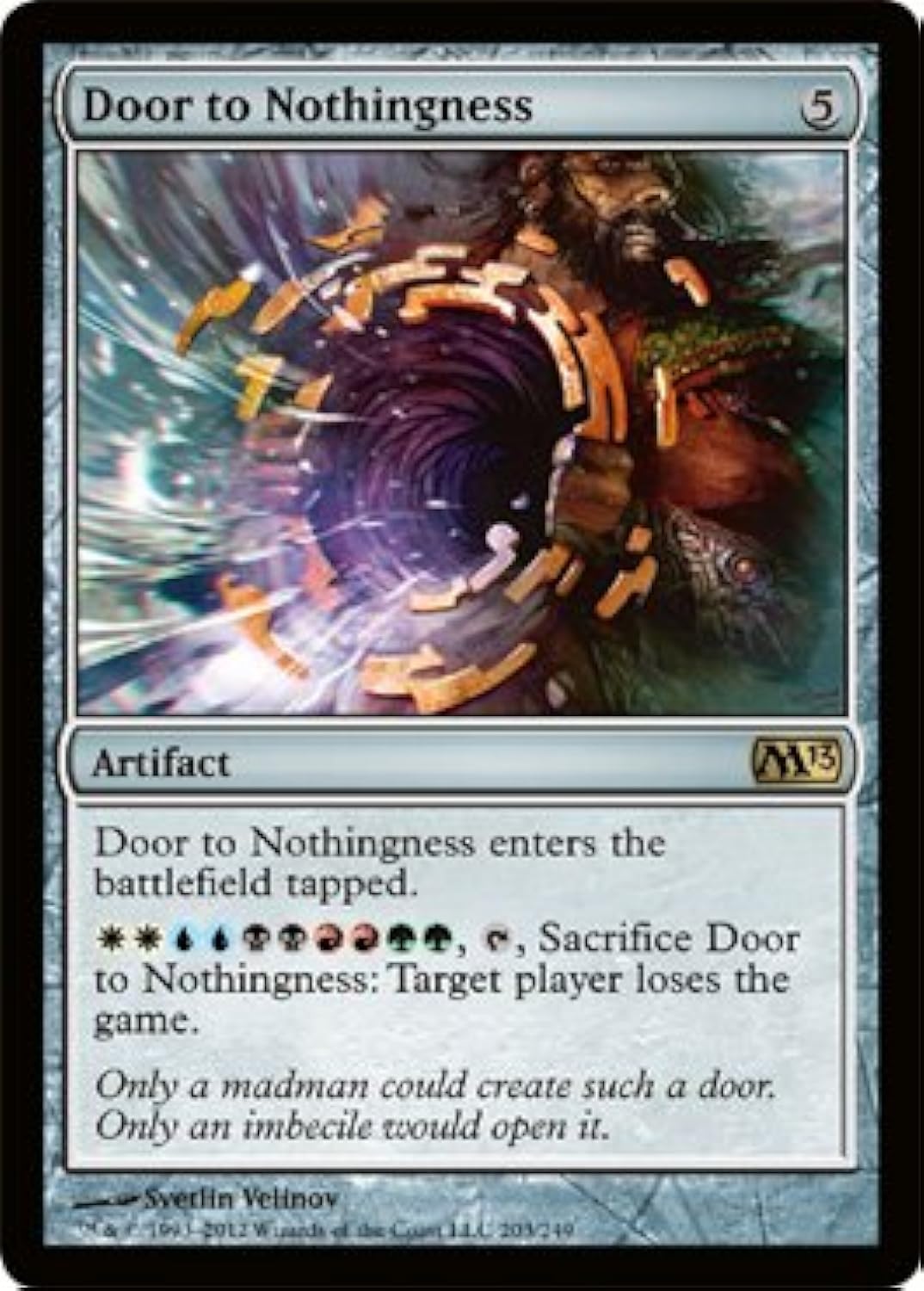 Magic: The Gathering - Door to Nothingness (203) - MTG 2013 Core Set Rare Card - Collectible Trading Card Game for Players & Collectors - Perfect for Deck Building and Competitive Play