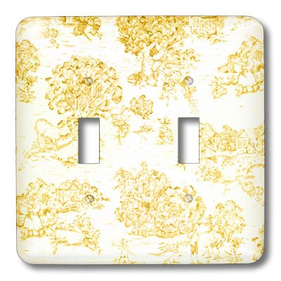 3D Rose Golden Yellow Light Switch Cover - Artistic Le Toille Design for Home Decor, Bedroom, Living Room, and Office
