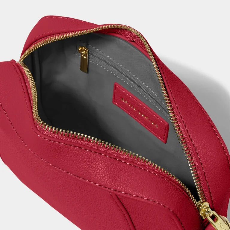 Katie Loxton Hana Crossbody Bag - Garnet Red Leather Purse for Women | Stylish Shoulder Bag for Everyday Use, Travel & Date Night