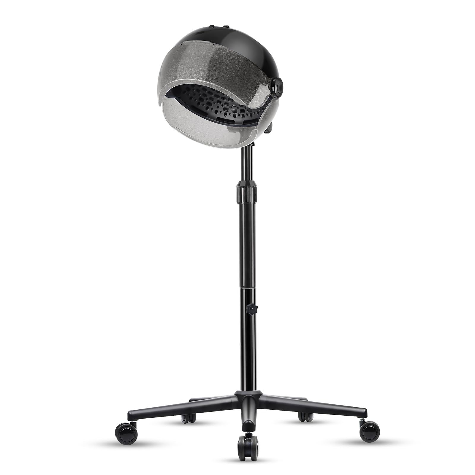 Professional Hooded Hair Dryer with Timer & Touch Controls - 3 Adjustable Heat Settings, Height Adjustable Stand for Salon & Home Use - Perfect for Blowouts, Styling & Deep Conditioning Treatments