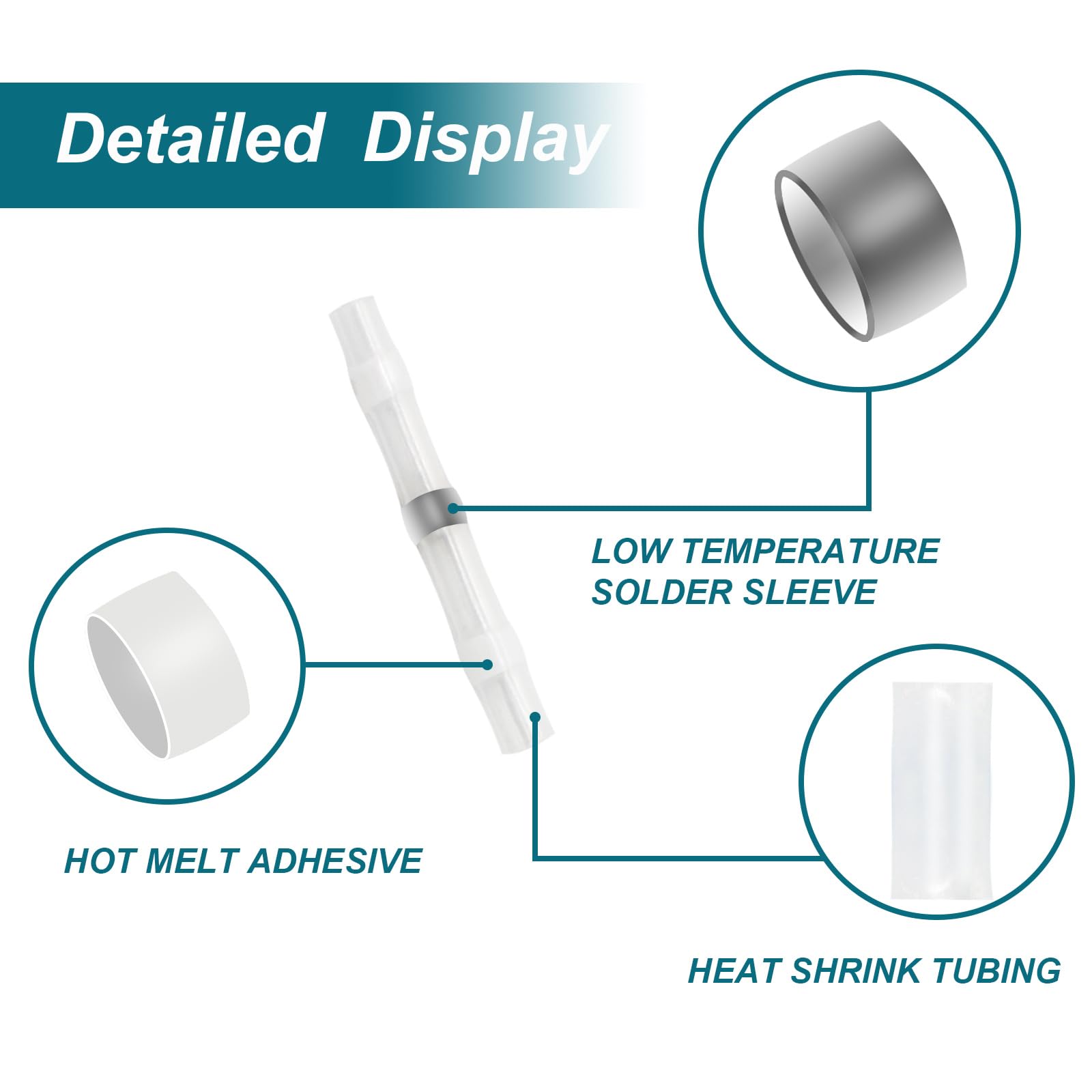 120PCS Solder Seal Wire Connectors - Waterproof Heat Shrink Butt Connectors for 26-24AWG - Electrical Wiring, Marine, Automotive & DIY Projects - Secure, Durable Wire Connections for Outdoor & Harsh Environments