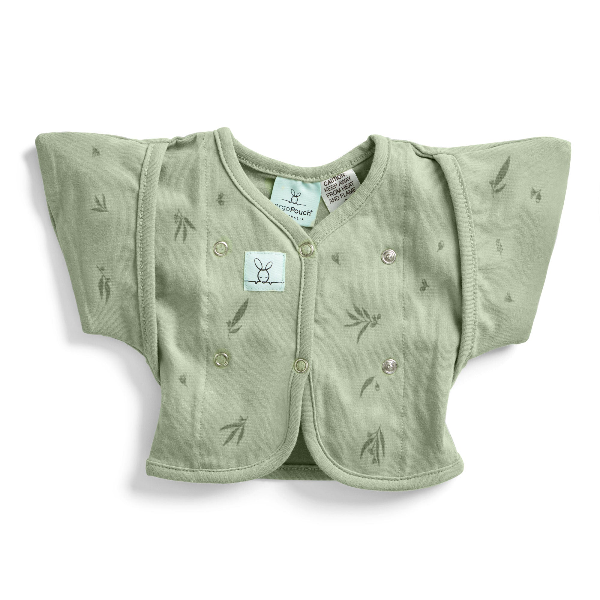 ergoPouch Butterfly Cardi Swaddle 0.2 TOG - Lightweight Baby Wrap for Newborns - Perfect for Nursery, Daycare & On-the-Go Comfort