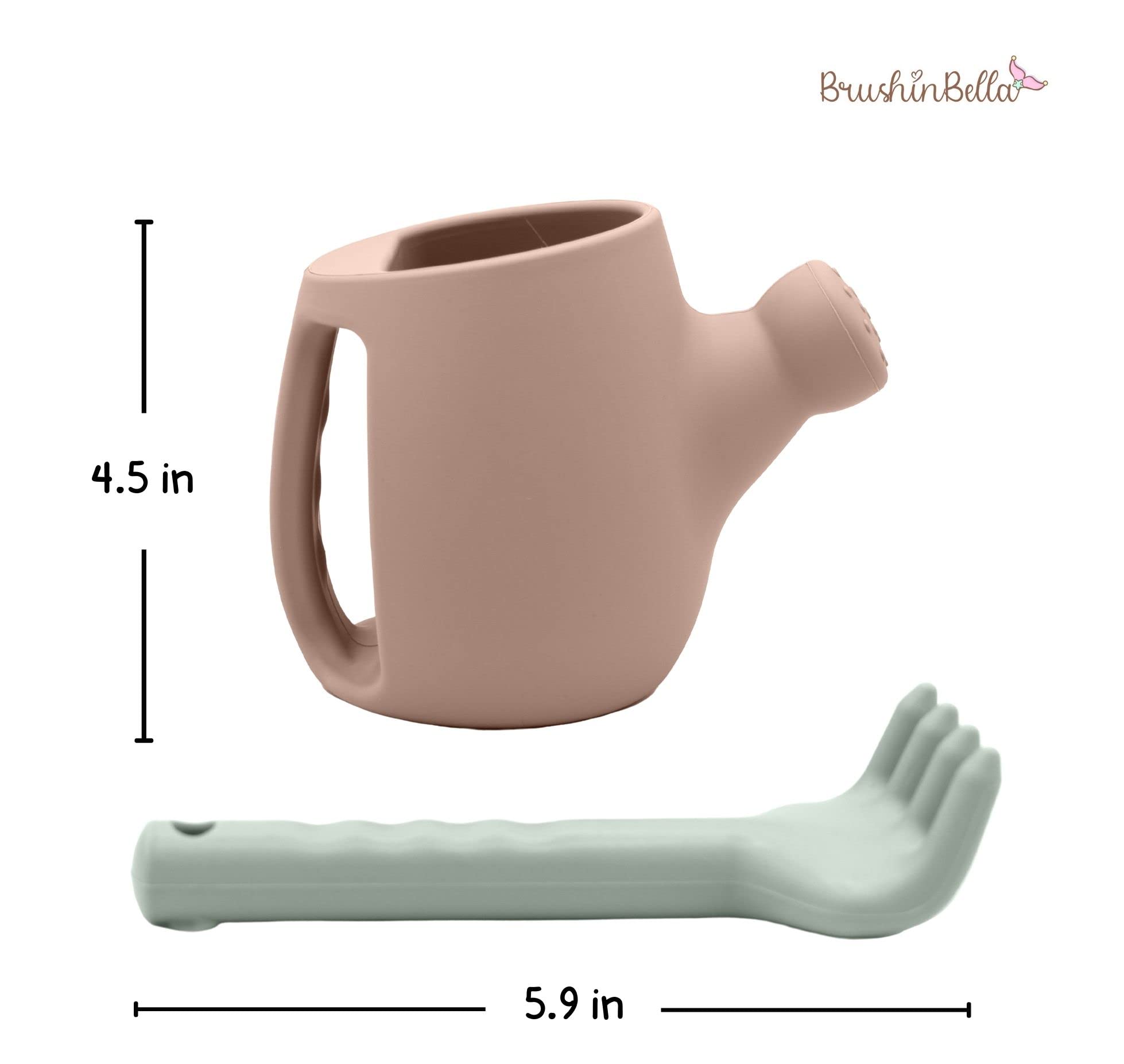 **Premium Silicone Beach Toys Set - Kids Sand Bucket with Shovel & 4 Sand Molds - Travel-Friendly, Safe & Dishwasher-Safe Beach Toys for Toddlers - Includes Net Carrying Bag (Blush Pink) - Perfect for Beach Trips, Sandcastles & Outdoor Play**