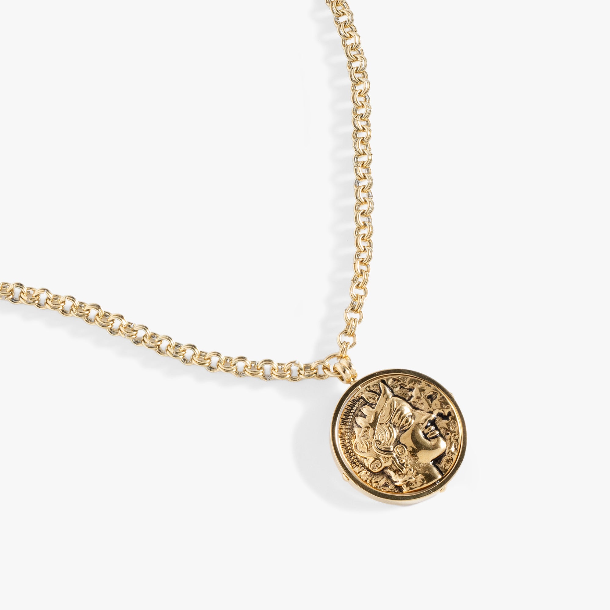 Coin Spinner Pendant Necklace - Unique Handcrafted Jewelry for Women & Men - Perfect for Meditation, Stress Relief & Fashion Accessories