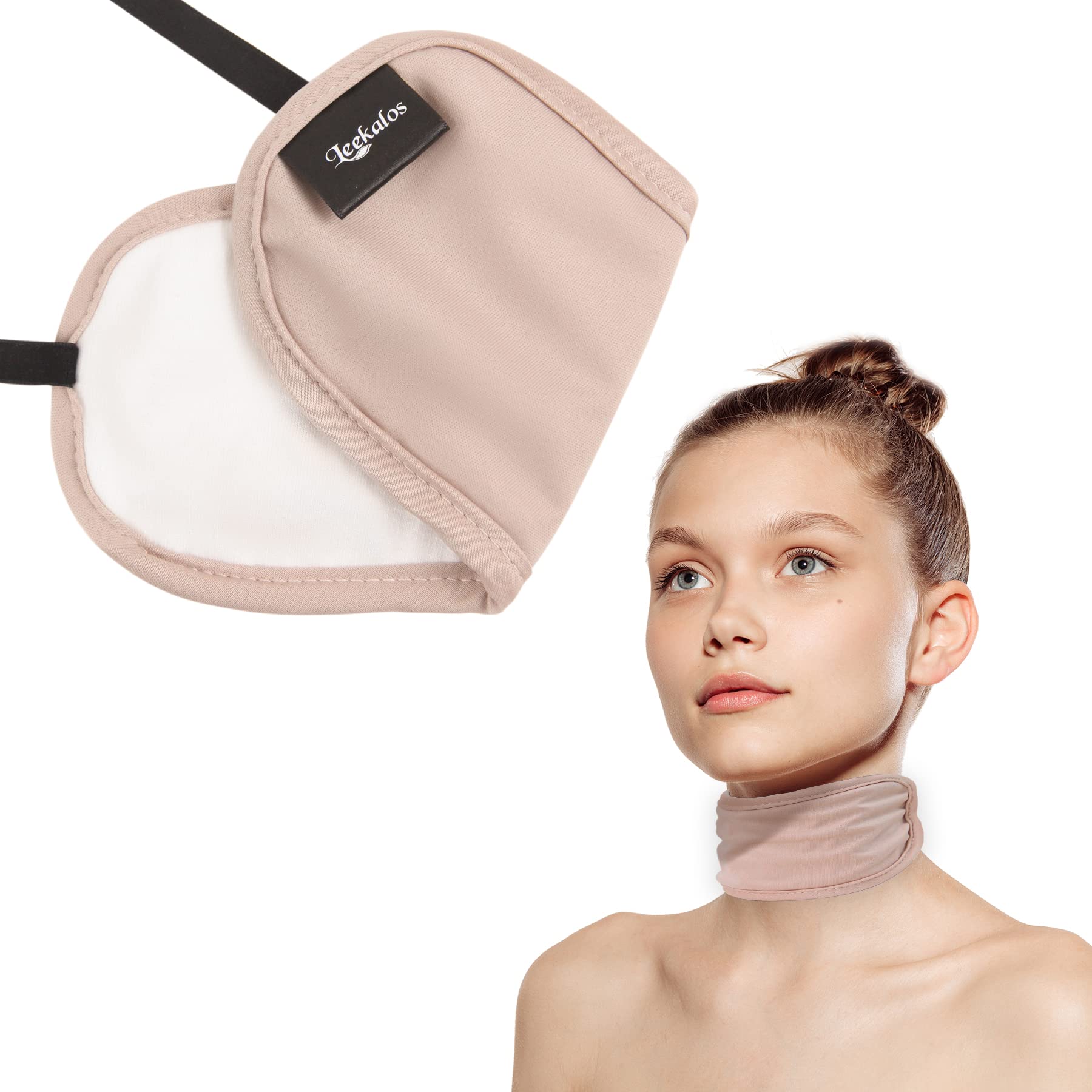 Organic Castor Oil Neck Wrap for Thyroid Support - Reusable & Mess-Free Castor Oil Pack Wrap Kit (Castor Oil Not Included) - Perfect for Relaxation, Pain Relief & Lymphatic Drainage Therapy