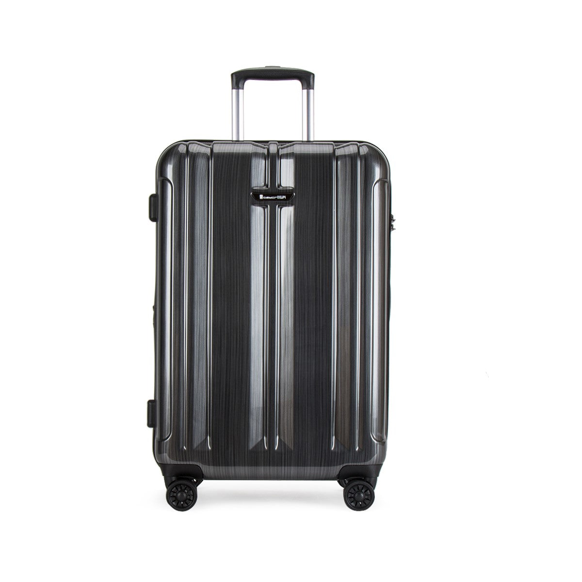 Daycrown 705 Brushed Silver 60MM HINOMOTO Silent Wheels PC Luggage Suitcase - Perfect for Business Travel & Airplane Carry-On