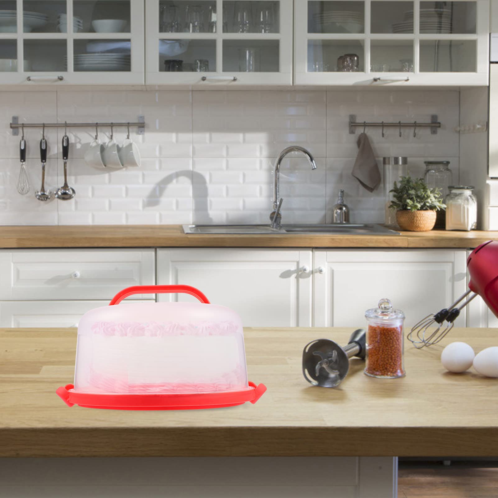 Premium Cake Storage Container with Dome Lid - Airtight Cake Keeper for Fresh Desserts, Cupcakes & Pastries - Perfect for Weddings, Parties & Home Baking