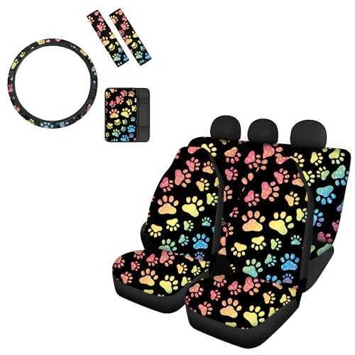 Rainbow Dog Paw Print