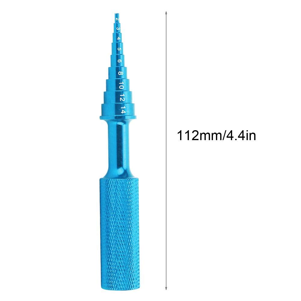 铝合金RC车轴承拆卸工具 转向轮毂拆卸器 RC车配件(蓝色) 适用于RC车维修与升级