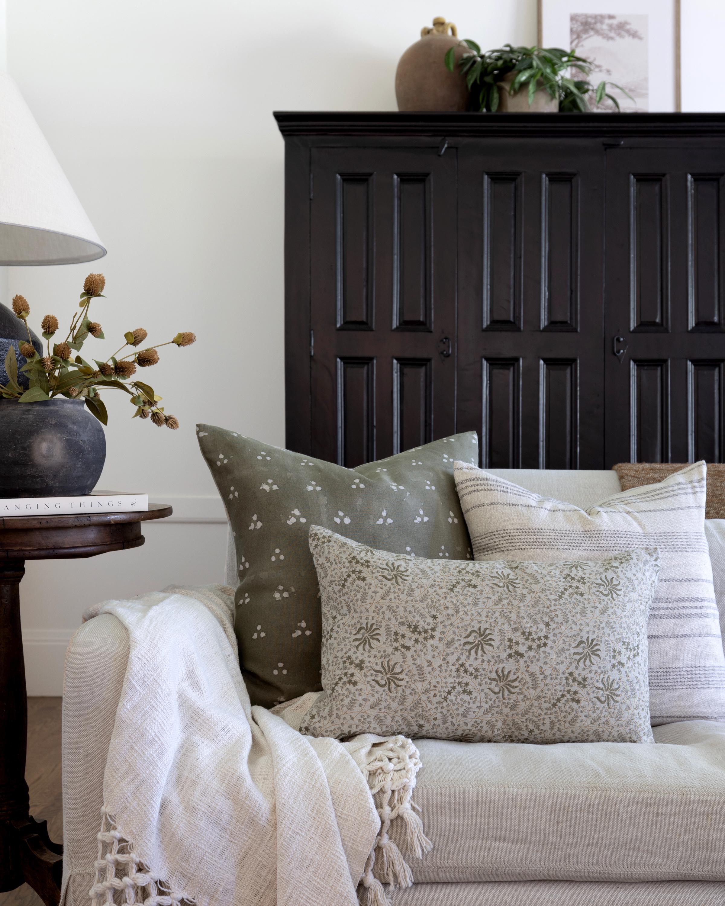 Premium Linen & Cotton Blend Decorative Throw Pillow Collection #10 - Perfect for Living Room, Bedroom & Home Decor