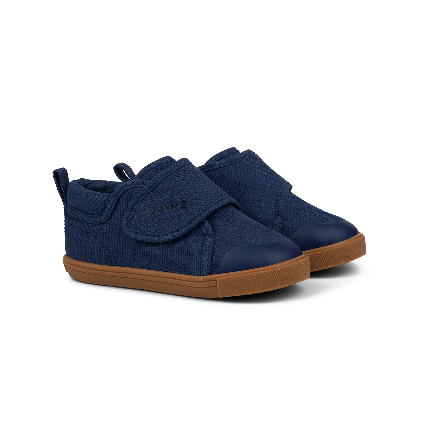 Stonz Navy Cruiser Natural Toddler Shoes - Waterproof & Lightweight for Outdoor Play, Walking & Everyday Comfort