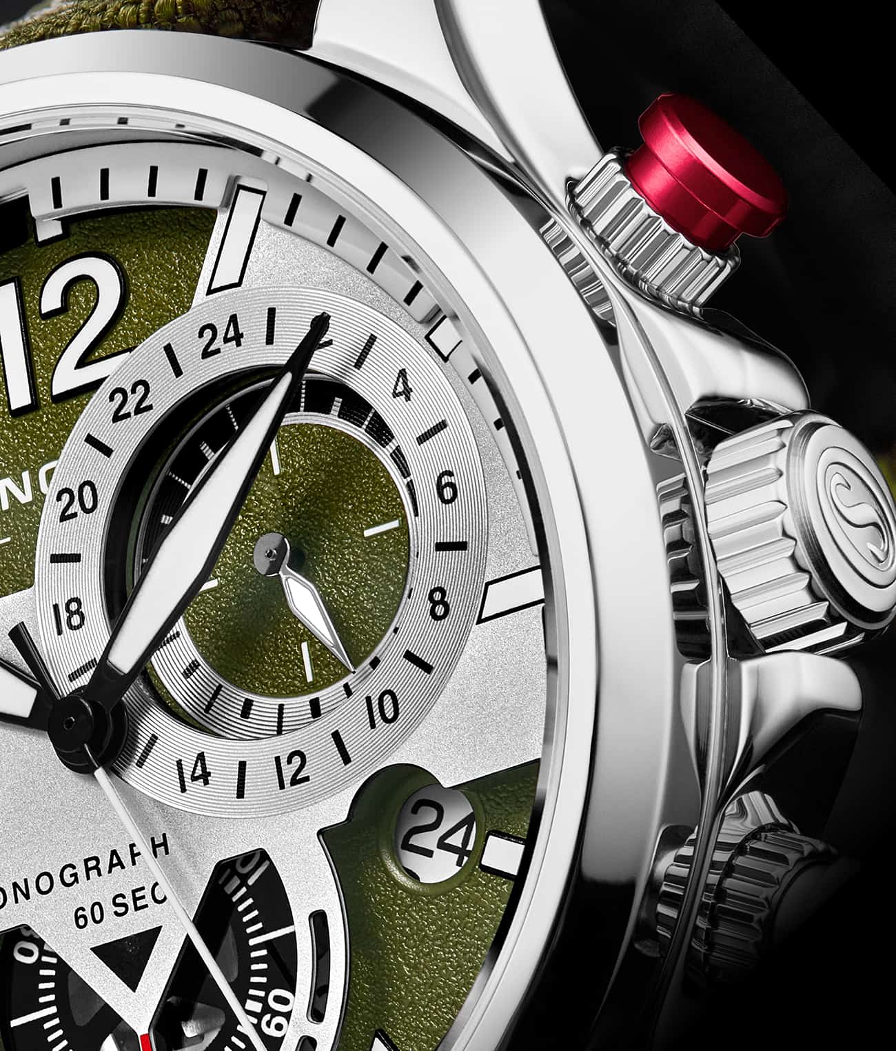 Cordura 4029 Quartz 45mm Aviator Watch - Durable Military-Grade Timepiece for Outdoor Adventures & Aviation Enthusiasts