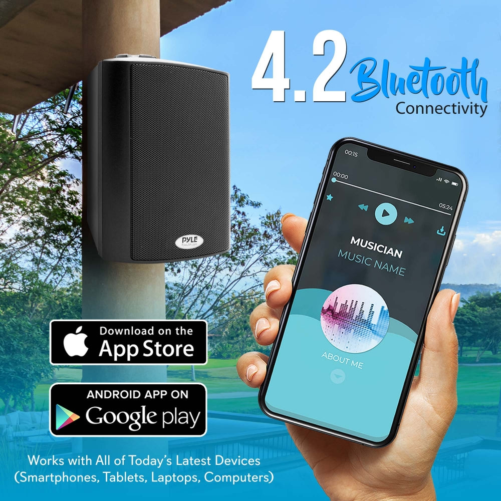 Premium Home Wall Mount Speaker System - High-Quality Stereo Sound for Living Room, Bedroom & Home Theater | Easy Installation & Wireless Bluetooth Connectivity