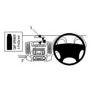 ClicOn No Holes Center Dash Mount for Mitsubishi Pajero (2007-2019) - Perfect for GPS, Phone & Dash Cam Installation - Off-Road & Daily Driving Accessory