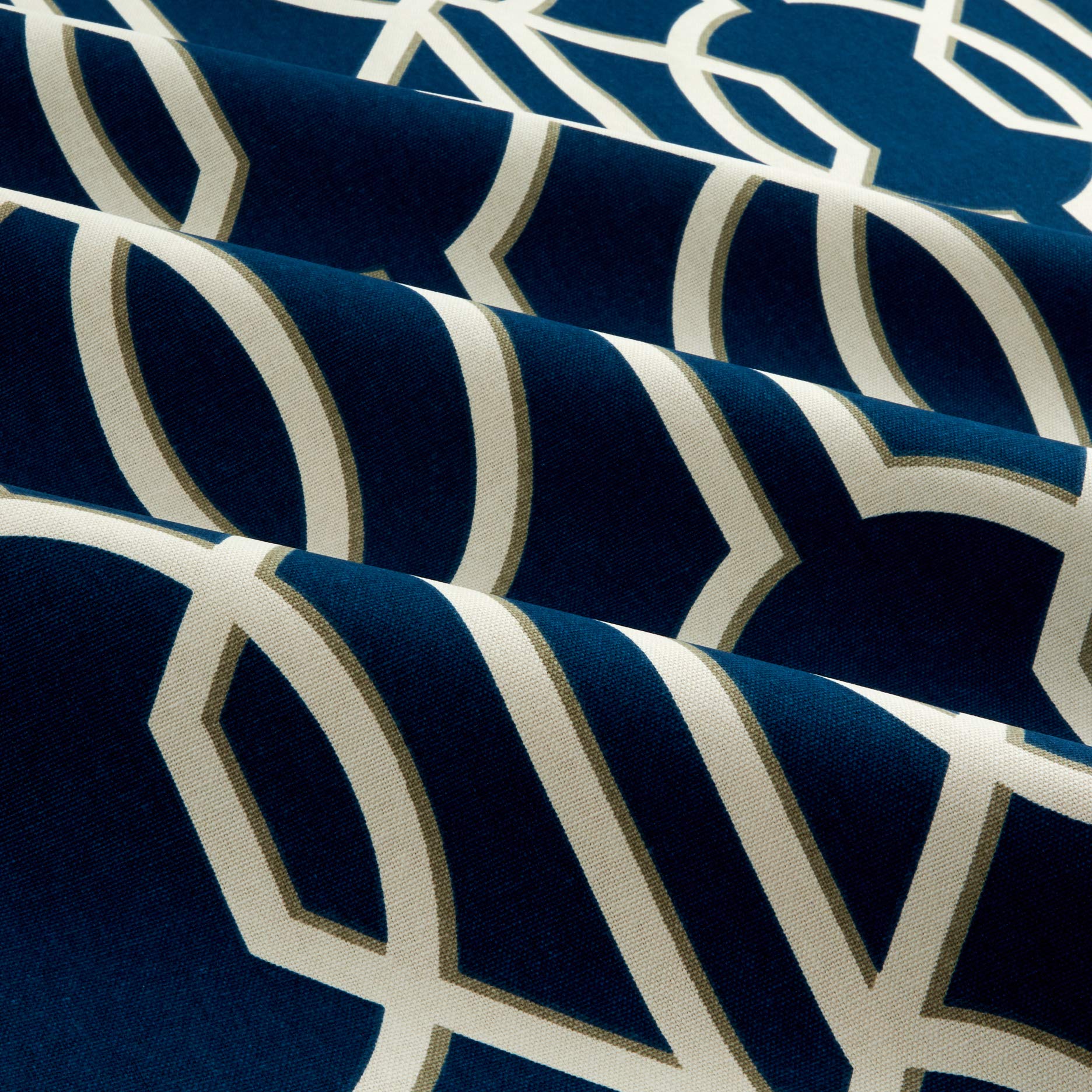Magnolia Home Fashions Deco Navy Fabric by the Yard - Premium Upholstery & Drapery Material for DIY Home Decor Projects