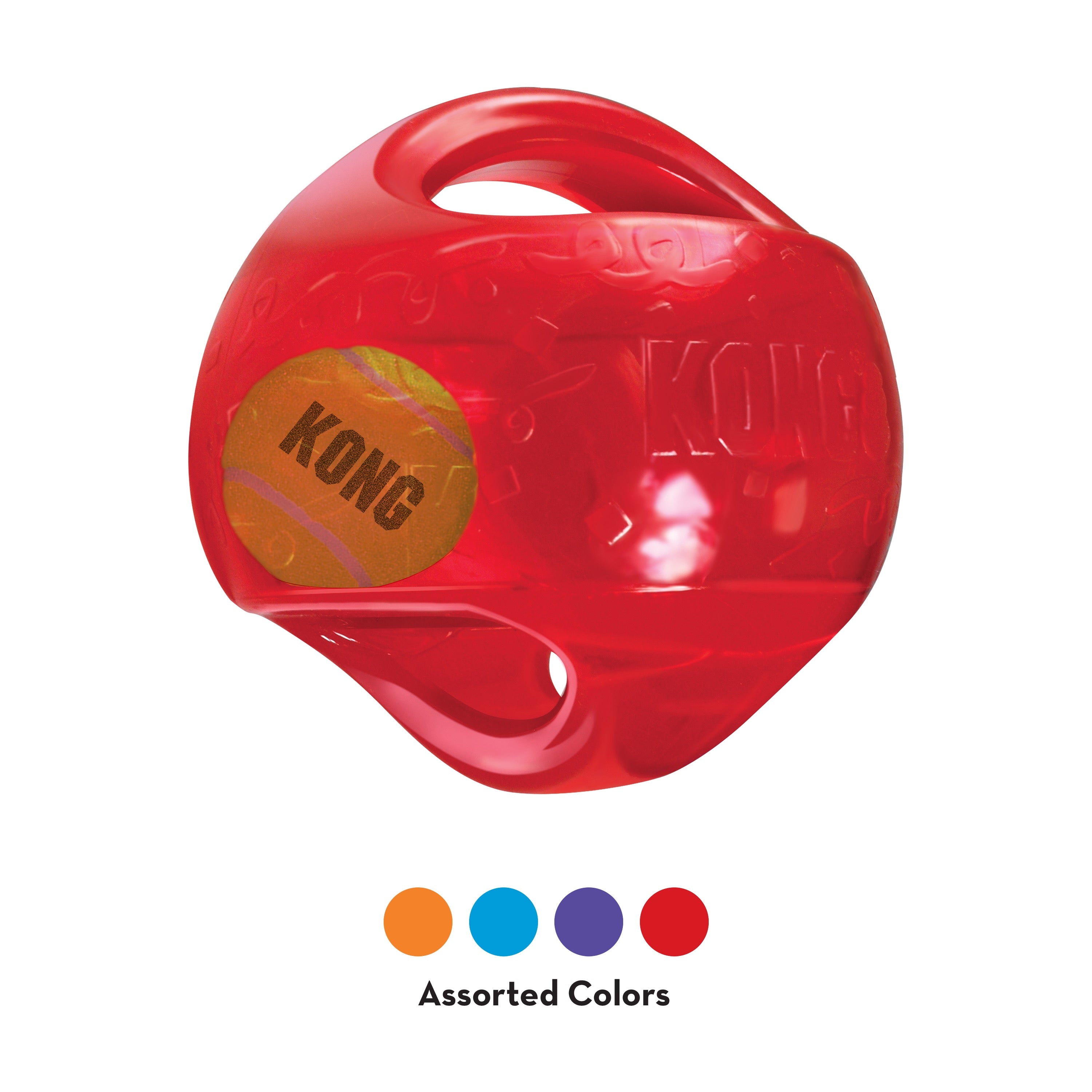KONG Jumbler Ball - Durable Dog Chew Toy with Sound for Aggressive Chewers - Interactive Play & Training for Large Dogs - Perfect for Fetch, Tug-of-War & Mental Stimulation
