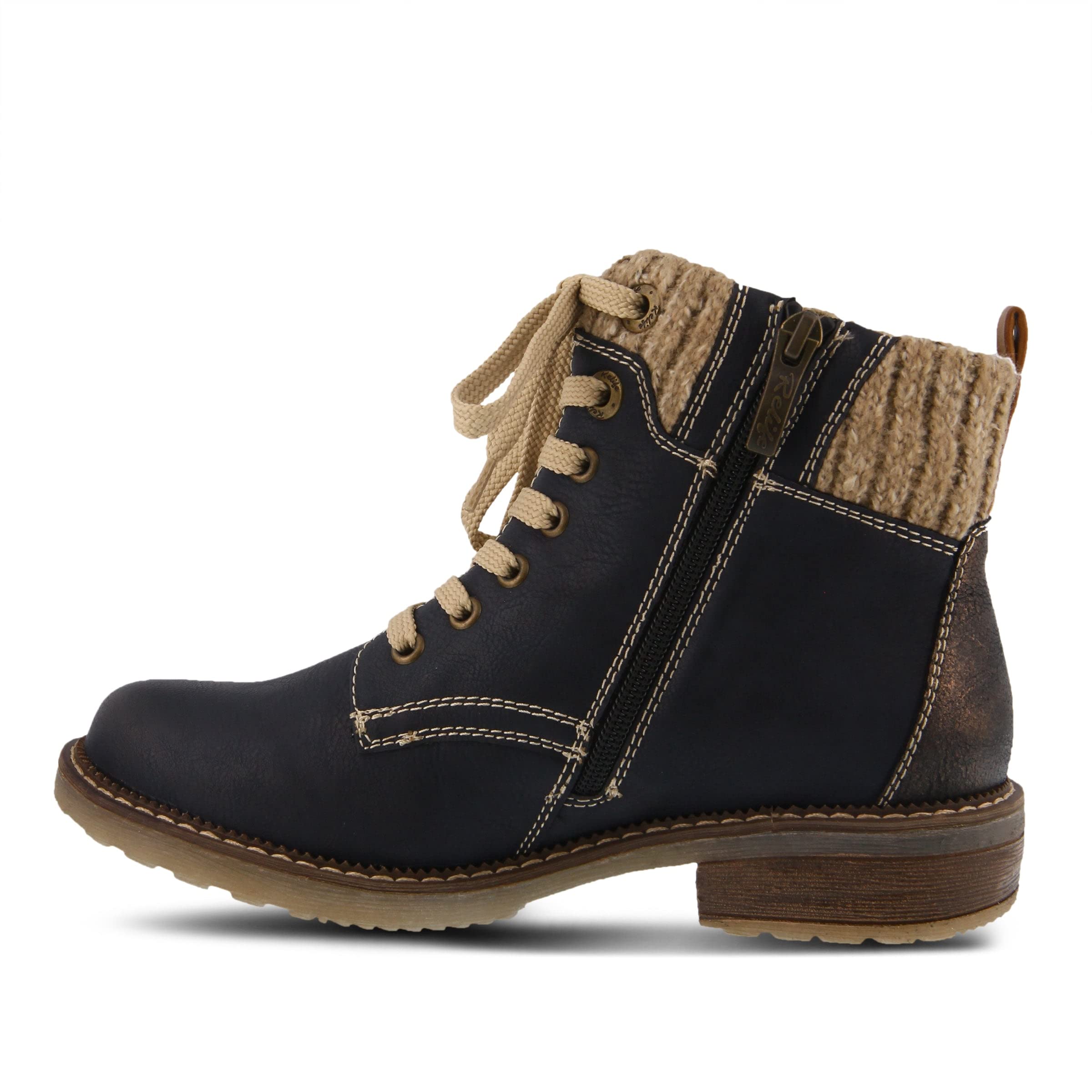 Spring Step Women's Khazera Combat Boots - Stylish Ankle Booties with Chunky Heel for Fall & Winter | Perfect for Casual Outfits, Workwear & Street Fashion