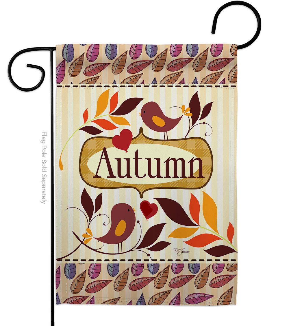 Breeze Decor Fall Harvest Garden Flag - 13x18.5in for Outdoor Decor