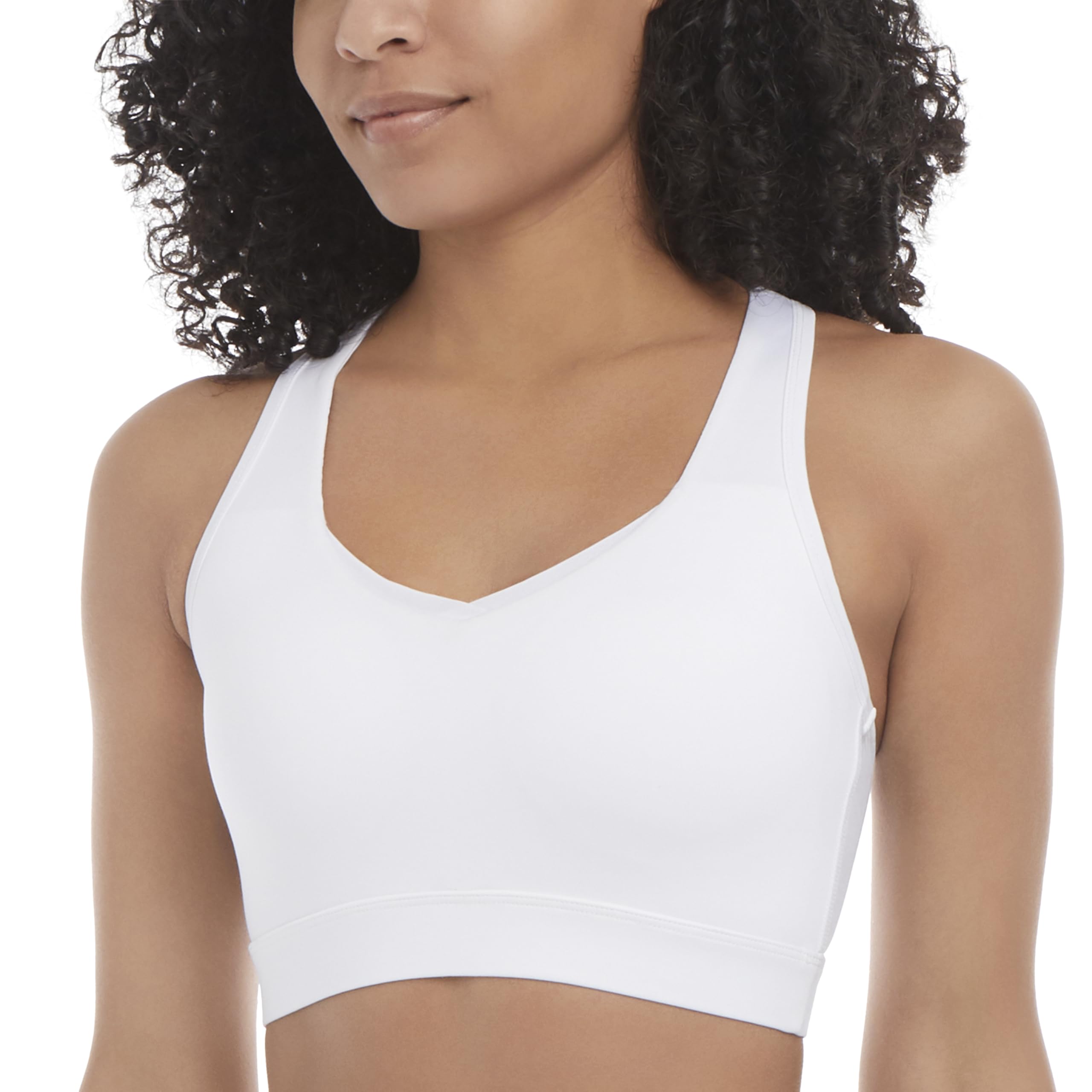 Jockey Women's Active Lotus Crossover Racerback Sports Bra - Breathable Workout Bra for Yoga, Running & Gym - Comfortable Support for High-Impact Exercise