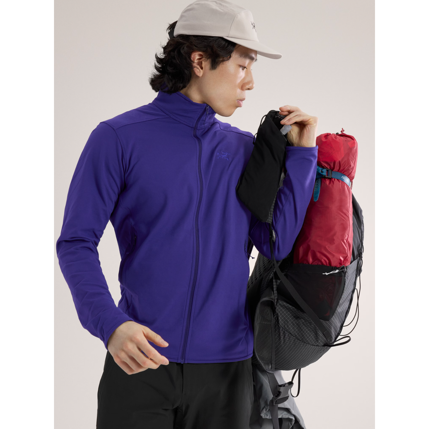 Arc'teryx Men's Kyanite Lightweight Fleece Jacket - Breathable & Warm Midlayer for Hiking, Climbing & Outdoor Adventures
