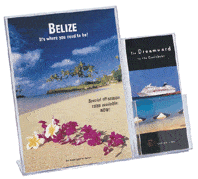Premium A4 Menu & Sign Holder with DL Brochure Holder - Perfect for Restaurants, Cafes, Retail Stores & Events