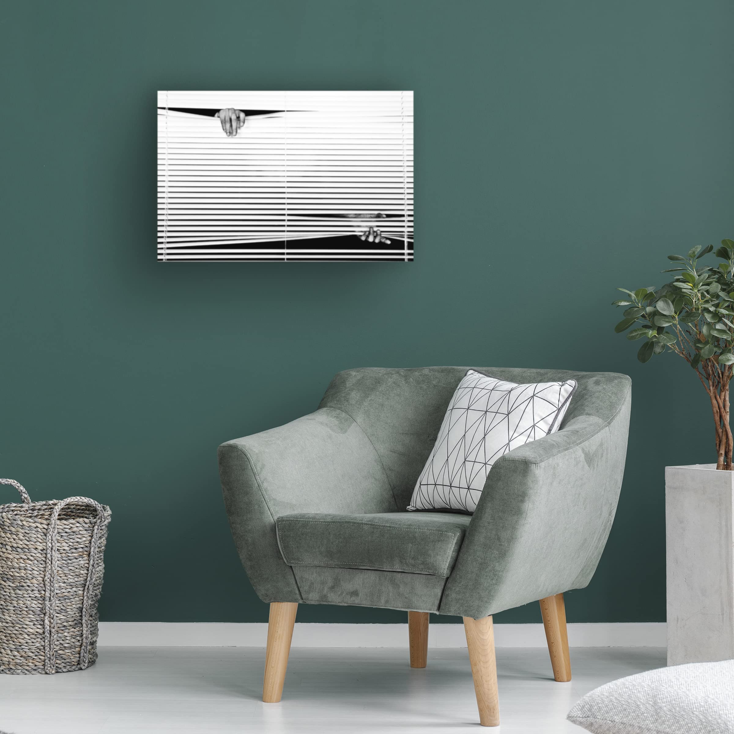 Trademark Fine Art 'Black Or White' Canvas Wall Art by Keisuke Ikeda - Modern Abstract Painting for Living Room, Bedroom & Office Decor