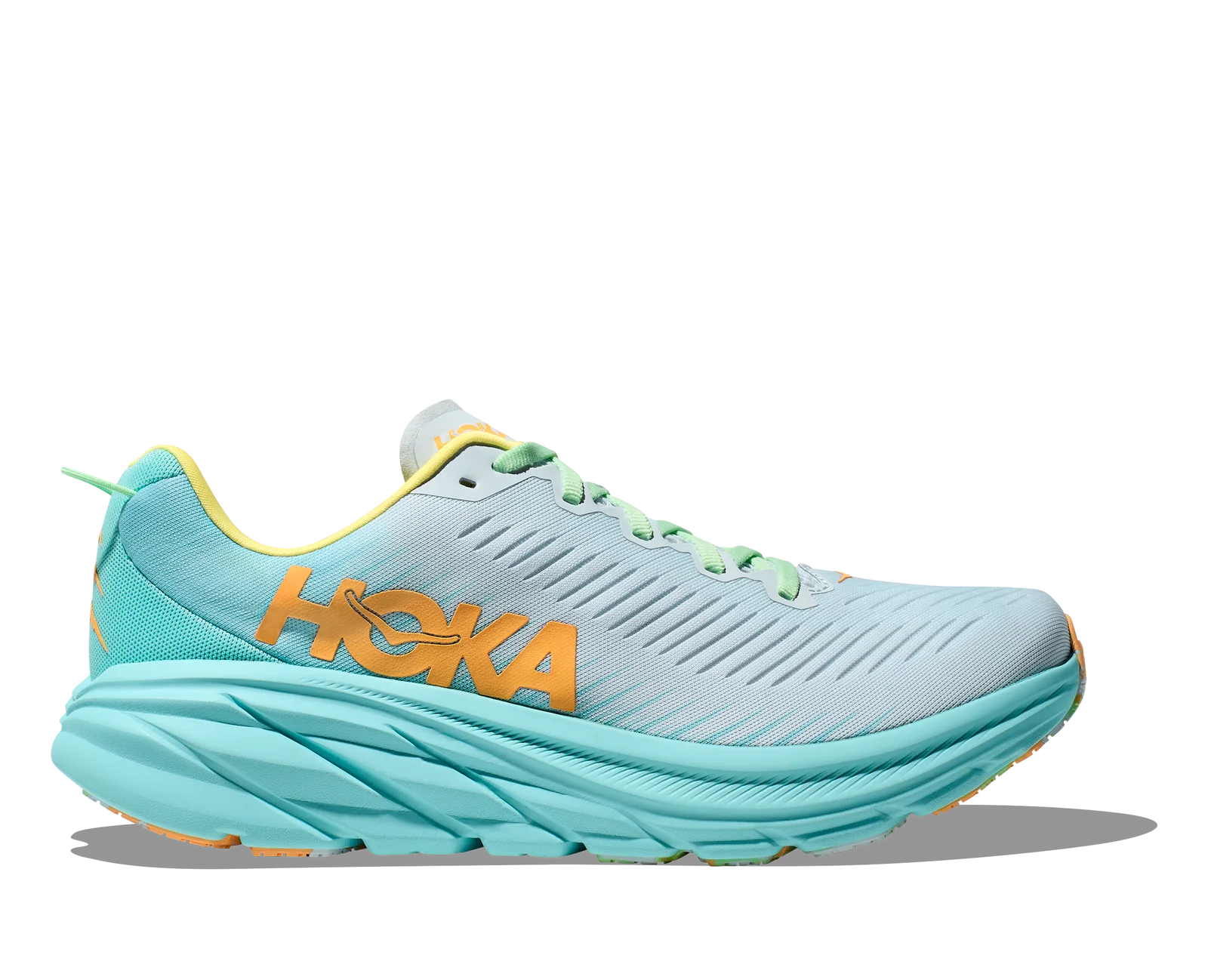 HOKA Rincon 3 Wide Running Shoes for Men - Lightweight & Cushioned - Illusion/Cloudless Color - Perfect for Road Running, Jogging, and Daily Workouts