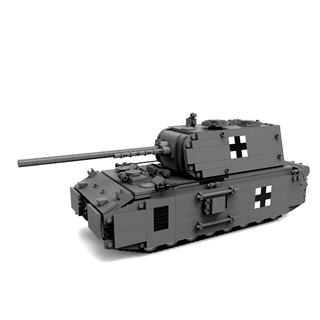 Lingxuinfo 1121-Piece WW2 Military Armed Heavy Tank Building Blocks Set - Mouse Style Tank Model Toy for Kids & Adults - Perfect for Collectors, DIY Enthusiasts, and War History Fans