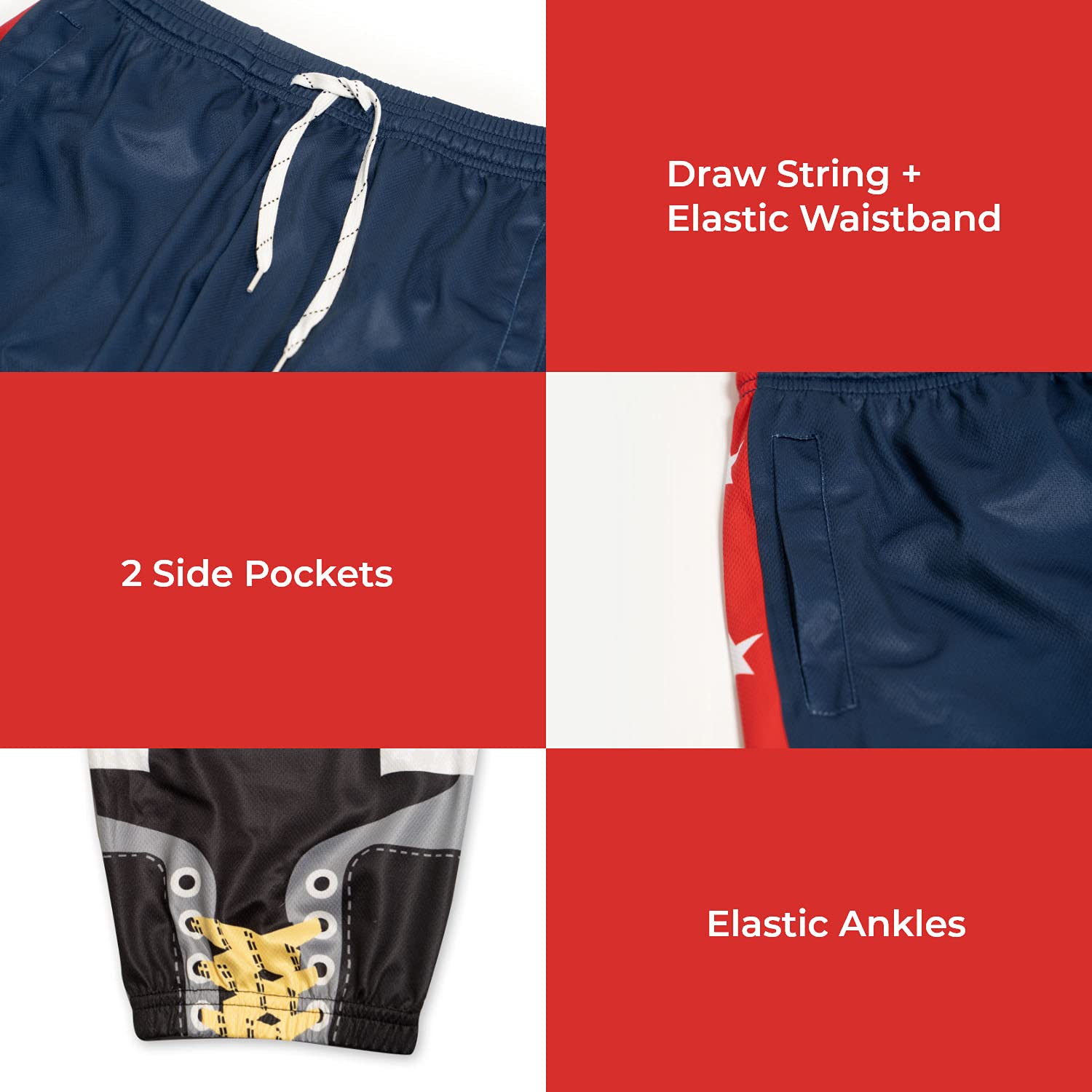 ChalkTalkSPORTS Hockey Lounge Pants for Men & Women - Comfortable Hockey Player Pajama Pants in Youth & Adult Sizes - Perfect for Game Day, Lounging, and Hockey Fan Gifts