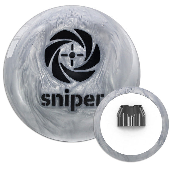 Motiv Silver Sniper Bowling Ball - High Performance Reactive Resin for Strikes & Spares | Perfect for League Play & Tournament Competition