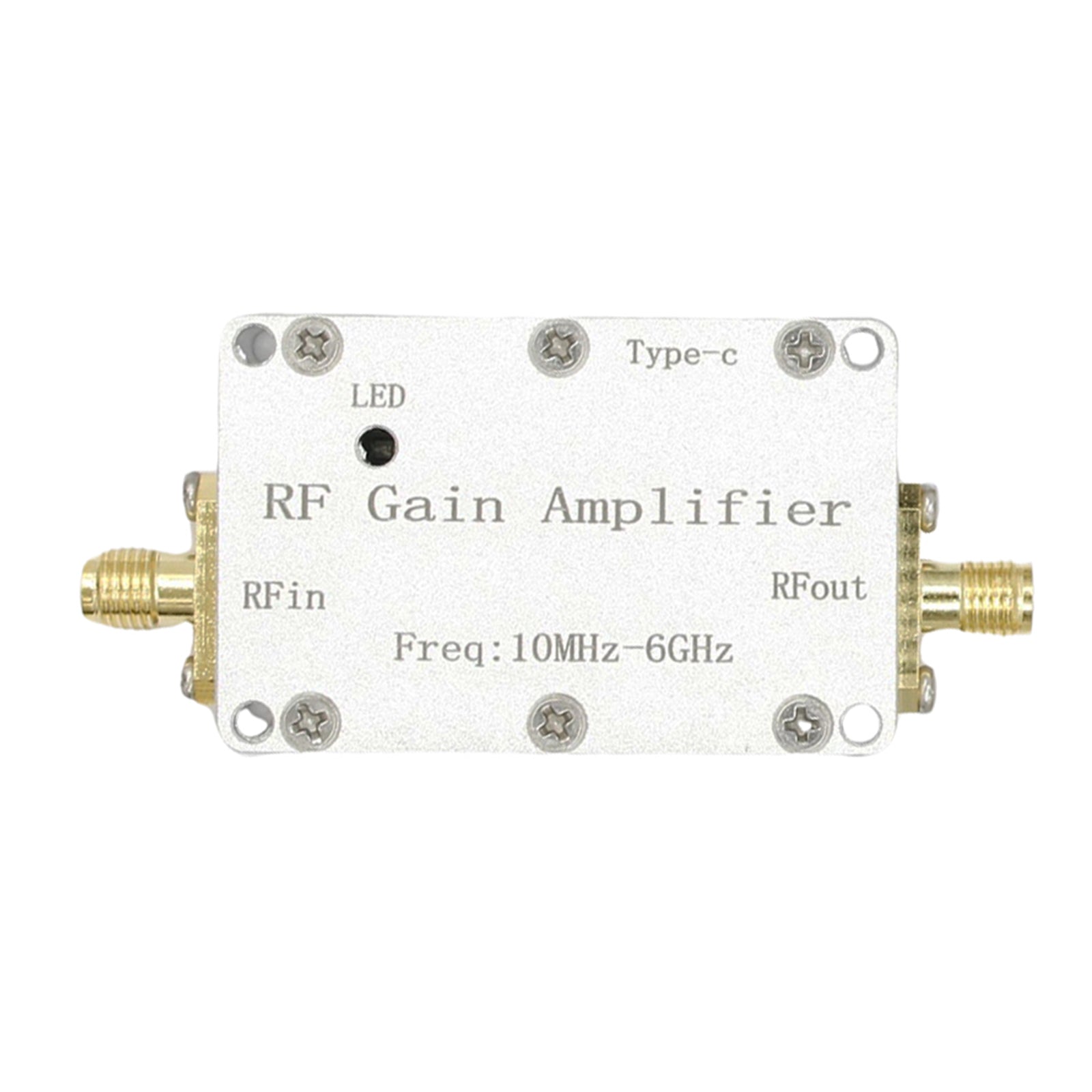 10M-6GHz RF Amplifier - 10dB/20dB/30dB/40dB High Gain Driver Receiver - Signal Booster for Ham Radio, Wireless Communication & Antenna Systems