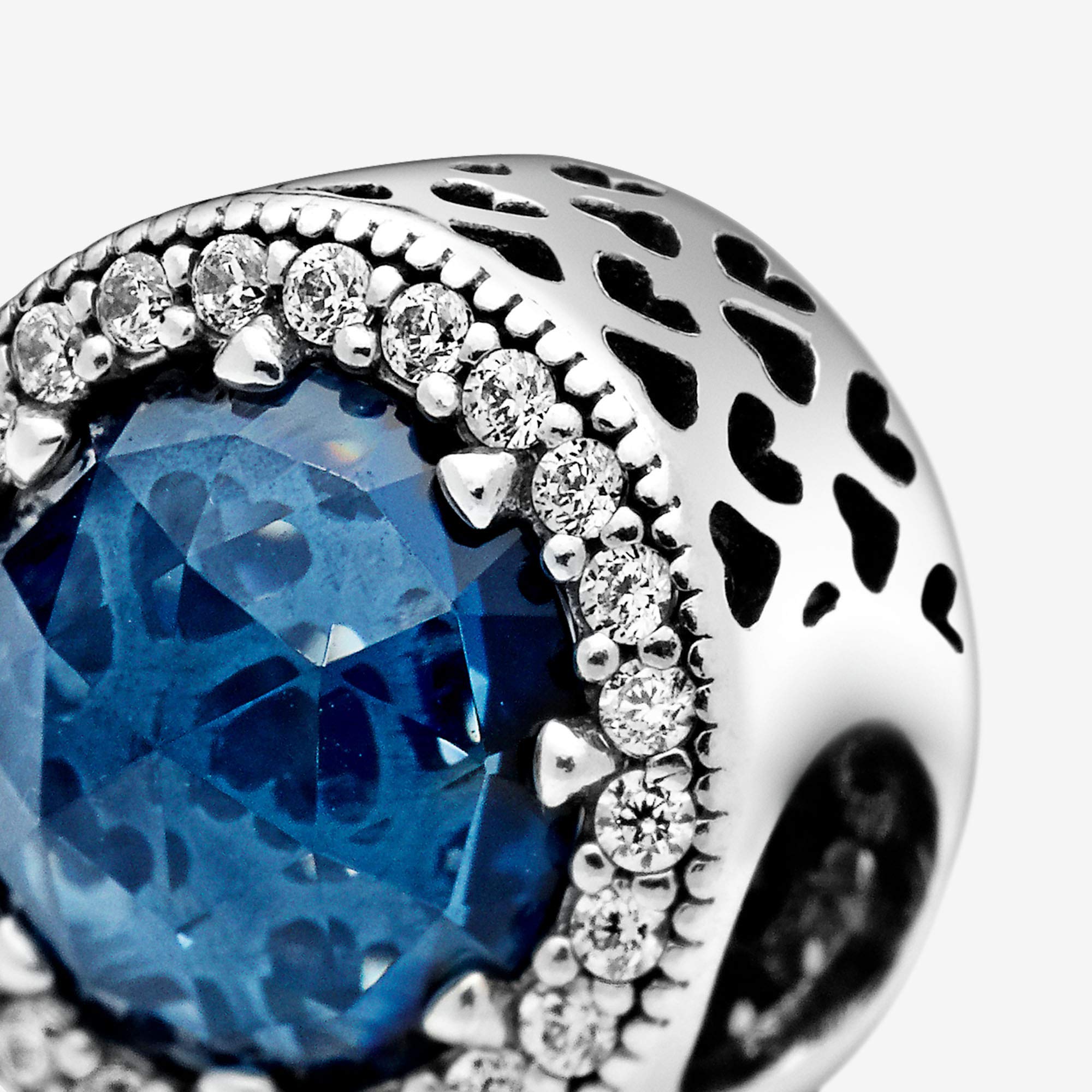 PANDORA Sparkling Dark Blue Charm Bracelet | Sterling Silver & Cubic Zirconia Jewelry | Elegant Women's Gift for Anniversary, Birthday & Special Occasions