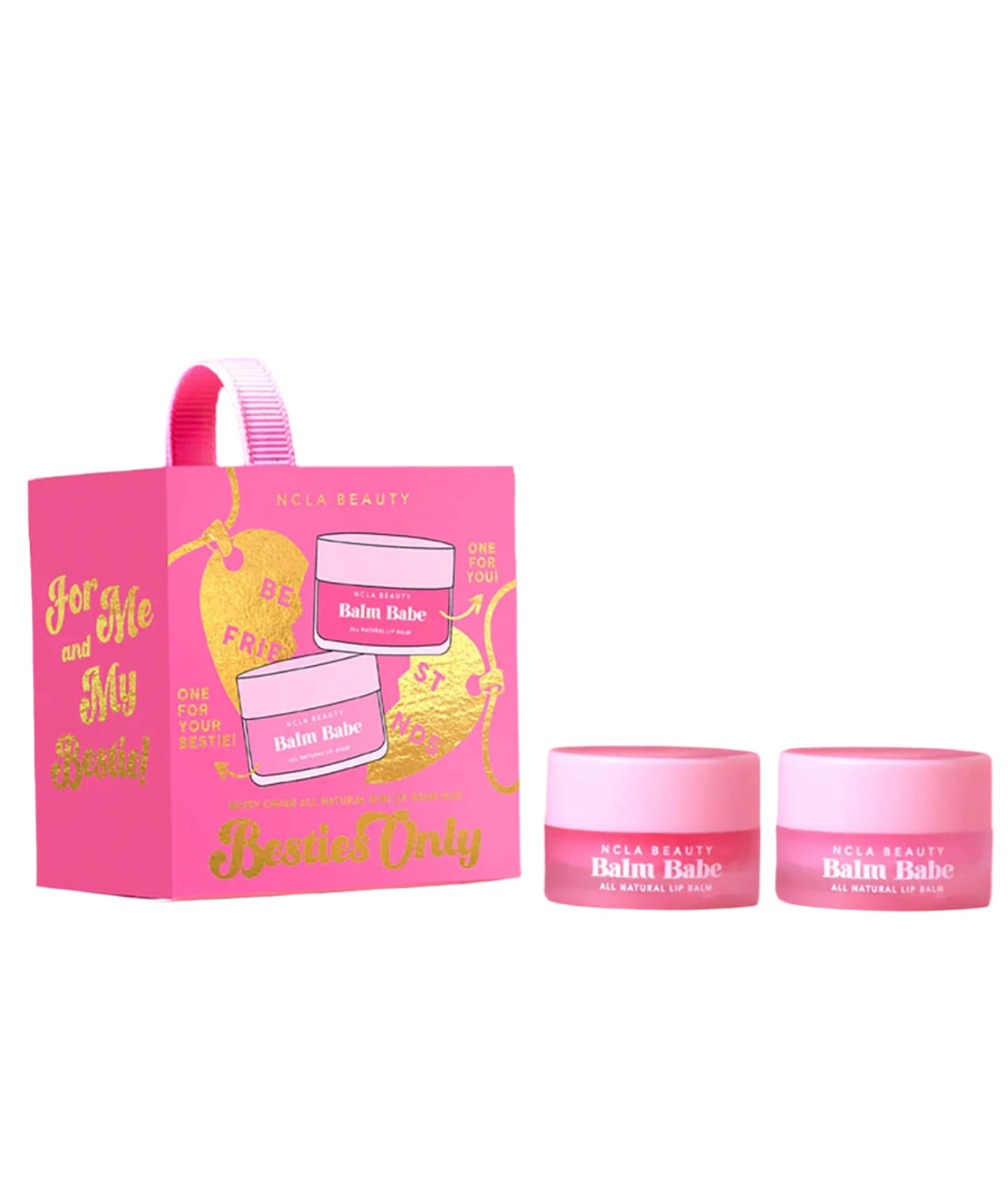 Besties Only Galentines Day Lip Balm Set - 6 Pack Moisturizing Lip Care Gift for Women, Perfect for Valentine's Day, Galentine's Day & Birthday Gifts - Great for Dry Lips, Self Care & Friendship Celebrations