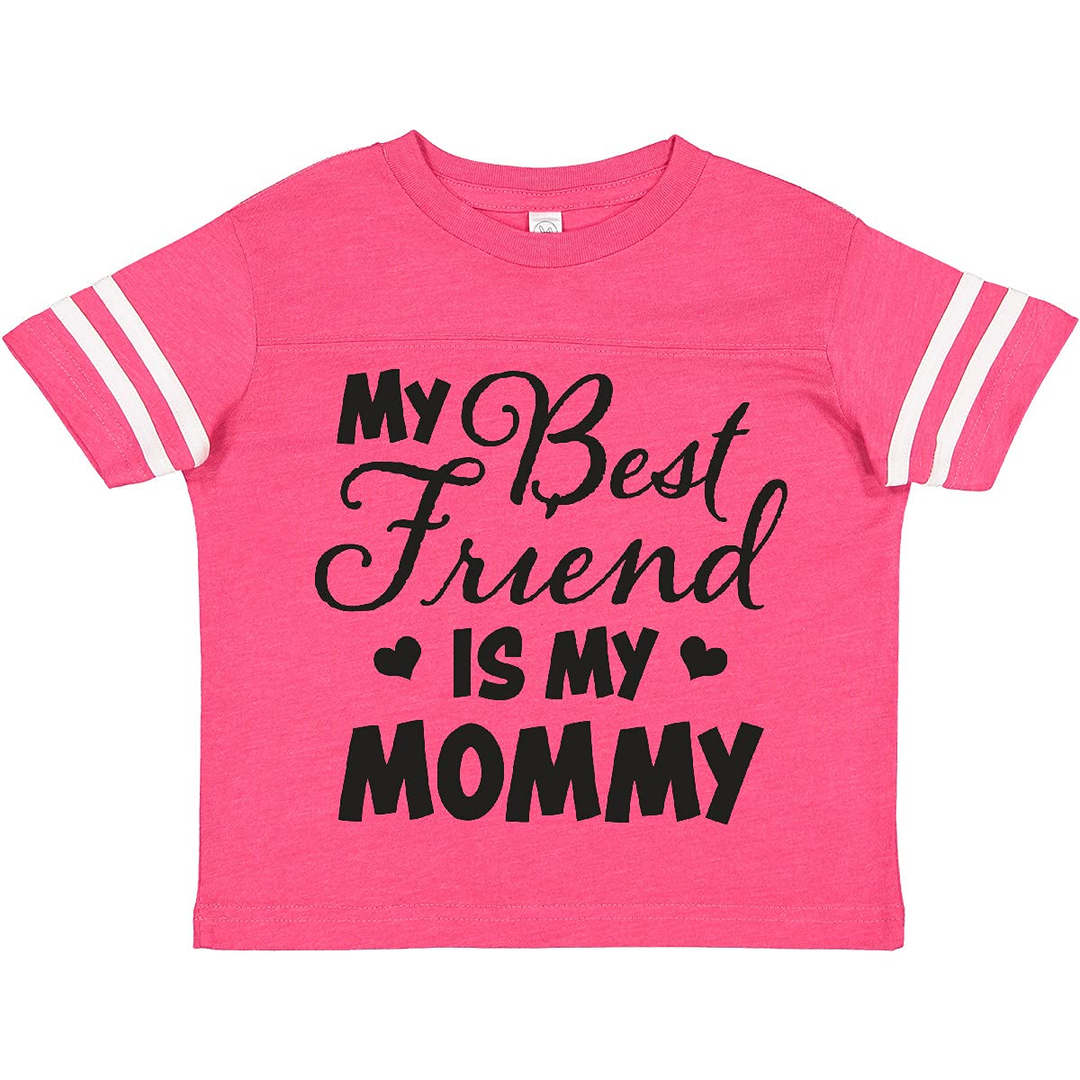 My Best Friend is My Mommy with Hearts Toddler T-Shirt - Perfect for Mother's Day, Family Photos, and Everyday Wear