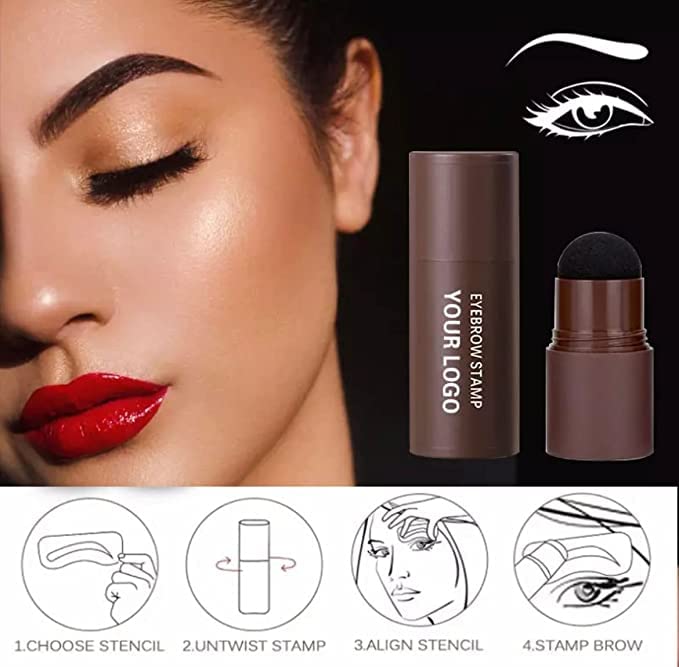 SIMS Natural Hairline Powder - Hair Shading Sponge Pen & Shadow Powder Stick for Quick Root Touch-Up - Includes 3 Stencils (Black) - Perfect for Covering Gray Hair, Thinning Hairlines & Bald Spots - Great for Daily Use, Special Occasions & Hair Styling