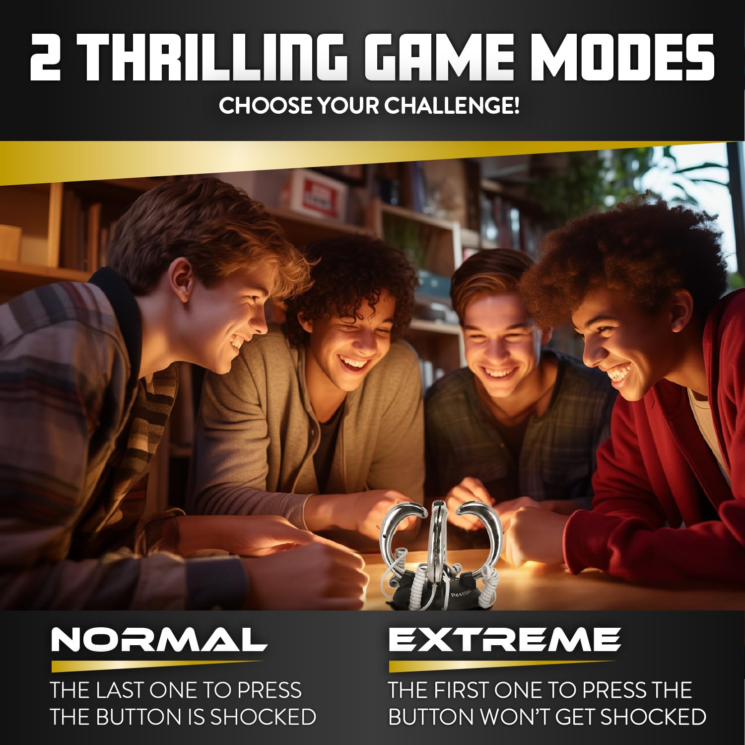 Lightning Reaction Reloaded - Fast Reflex Shocking Family Game for Parties & Game Nights - Fun Electronic Reaction Time Challenge for Kids & Adults