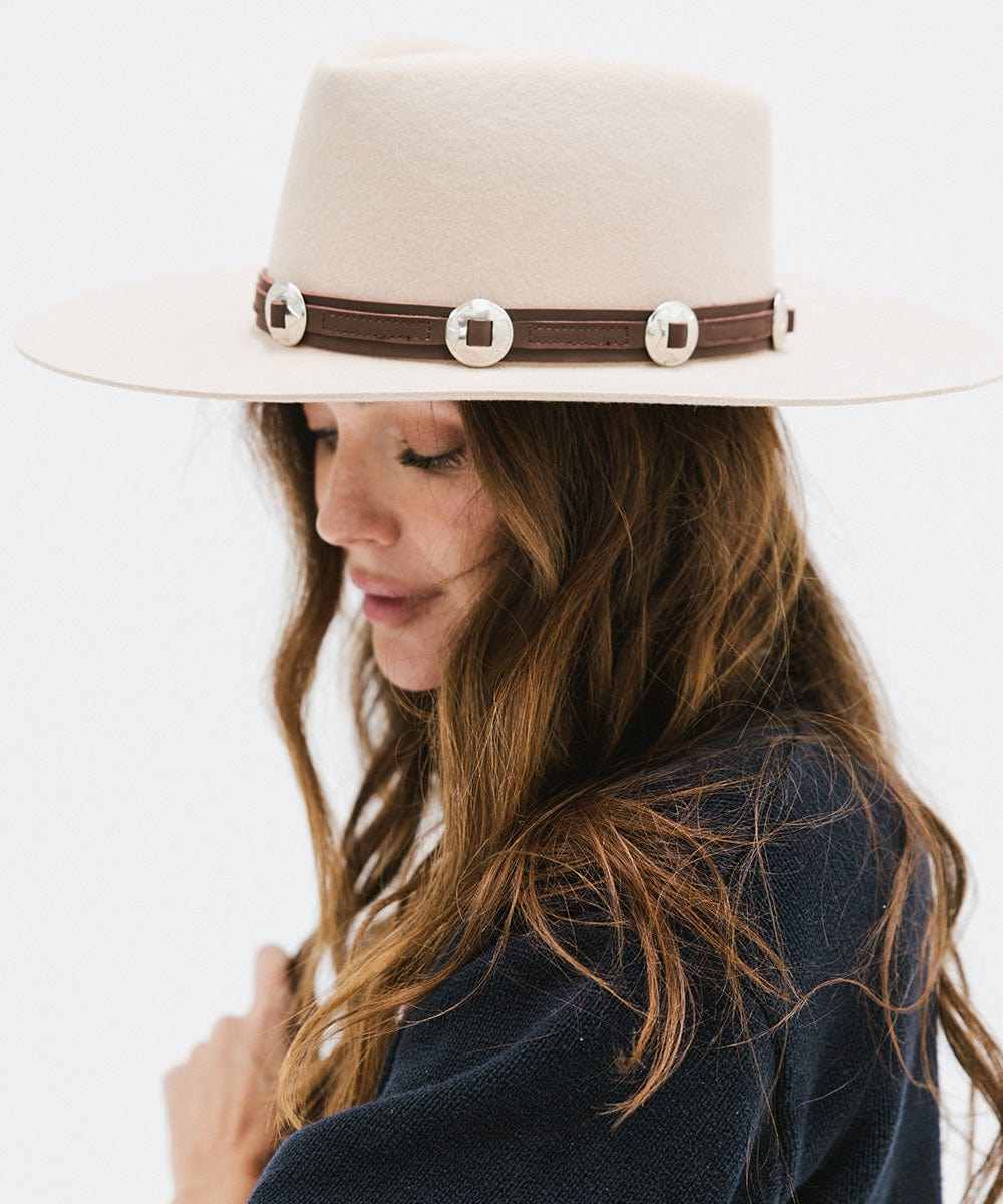 Authentic Genuine Leather Western Hat Band for Cowboy Hats - Handcrafted Adjustable Headband for Rodeo, Country Music & Outdoor Events