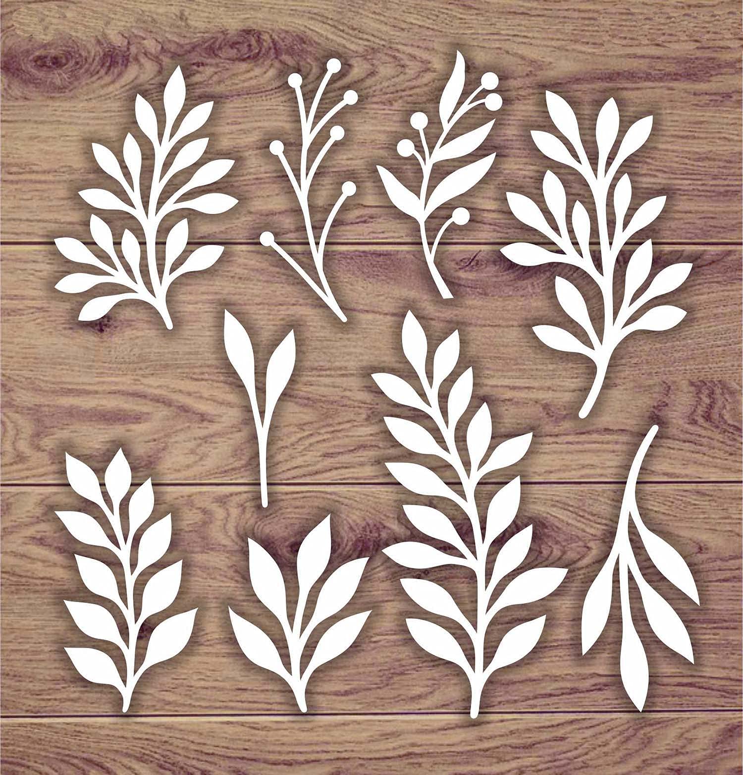 Laser Cut Chipboard Embellishments for Card Making & Scrapbooking - 5.5x6 Inch Leaf Shaped Wood Decorations - DIY Craft Supplies for Home Decor, Wedding Invitations, Journals & Gift Packaging