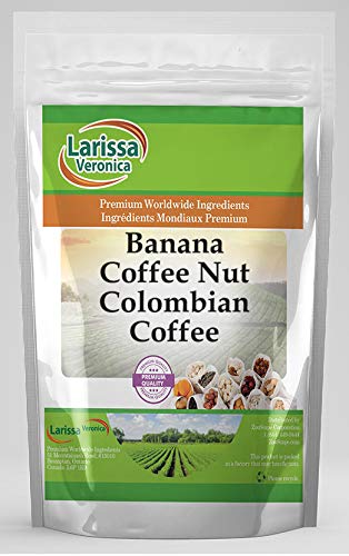 Premium Colombian Banana Coffee Nut Flavored Whole Bean Coffee - Gourmet, Naturally Flavored, 8 oz Bag - Perfect for Breakfast, Office & Gift Giving