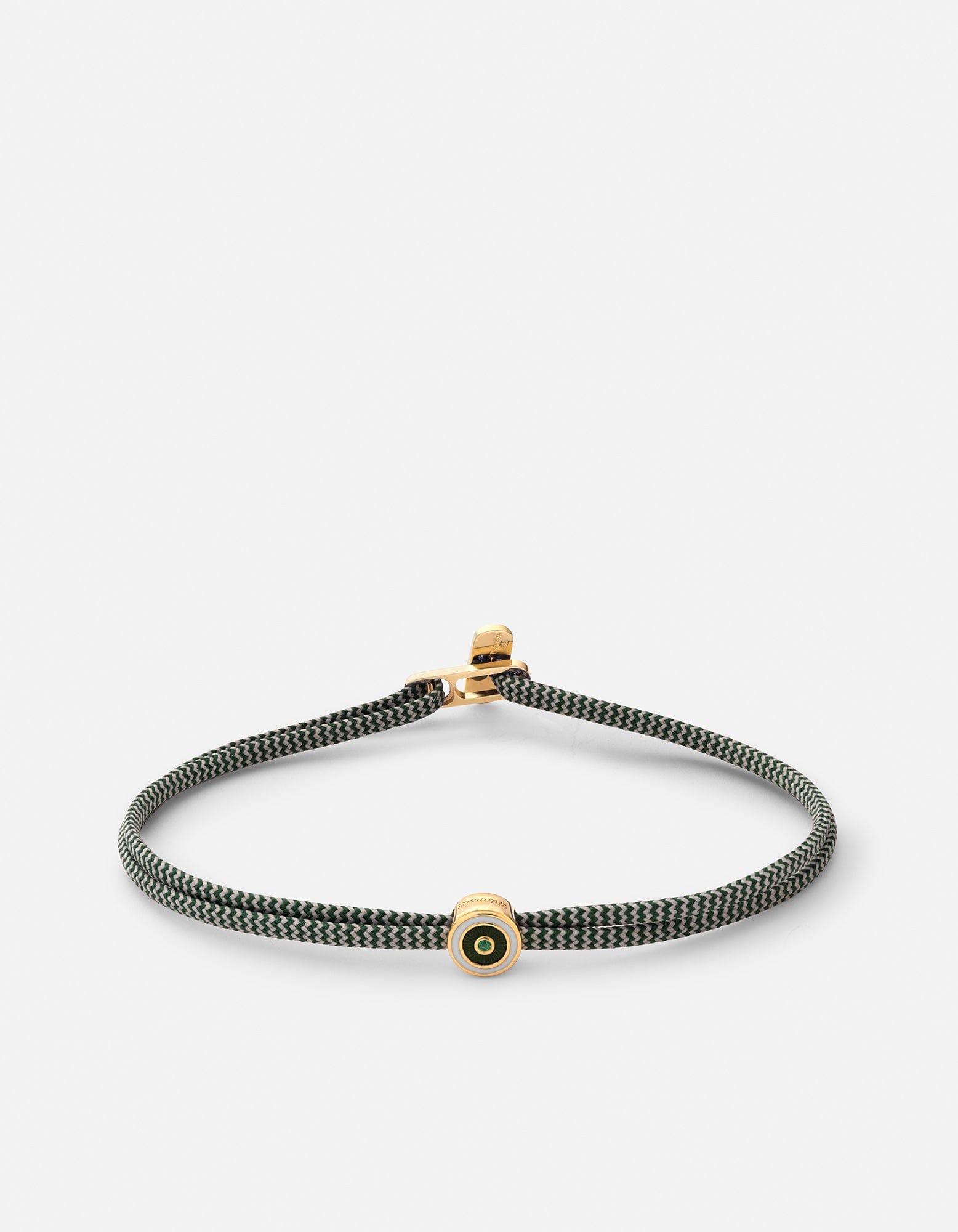 Opus Chalcedony 2.5mm Rope Bracelet in Gold Vermeil with Green Gemstone - Elegant Stackable Jewelry for Women, Perfect for Everyday Wear & Special Occasions