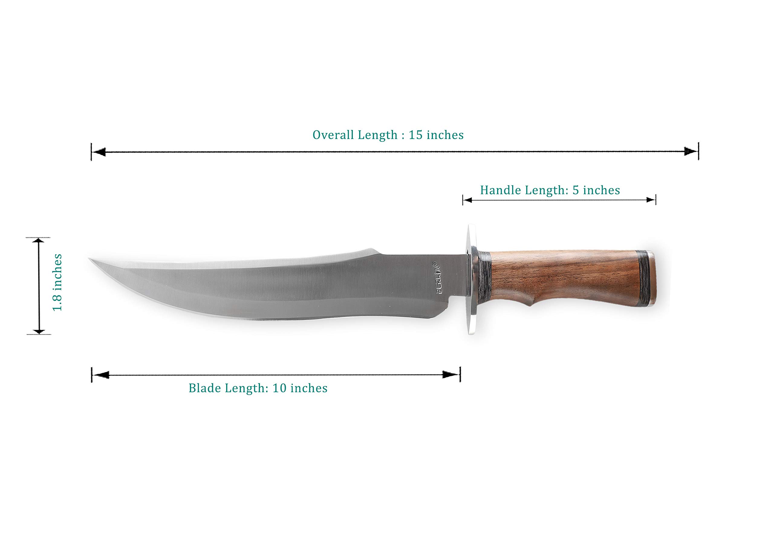 Perkin Knives - Premium Handmade Hunting Knife with 420C Stainless Steel Blade - Perfect for Outdoor Camping, Survival & Bushcraft Activities