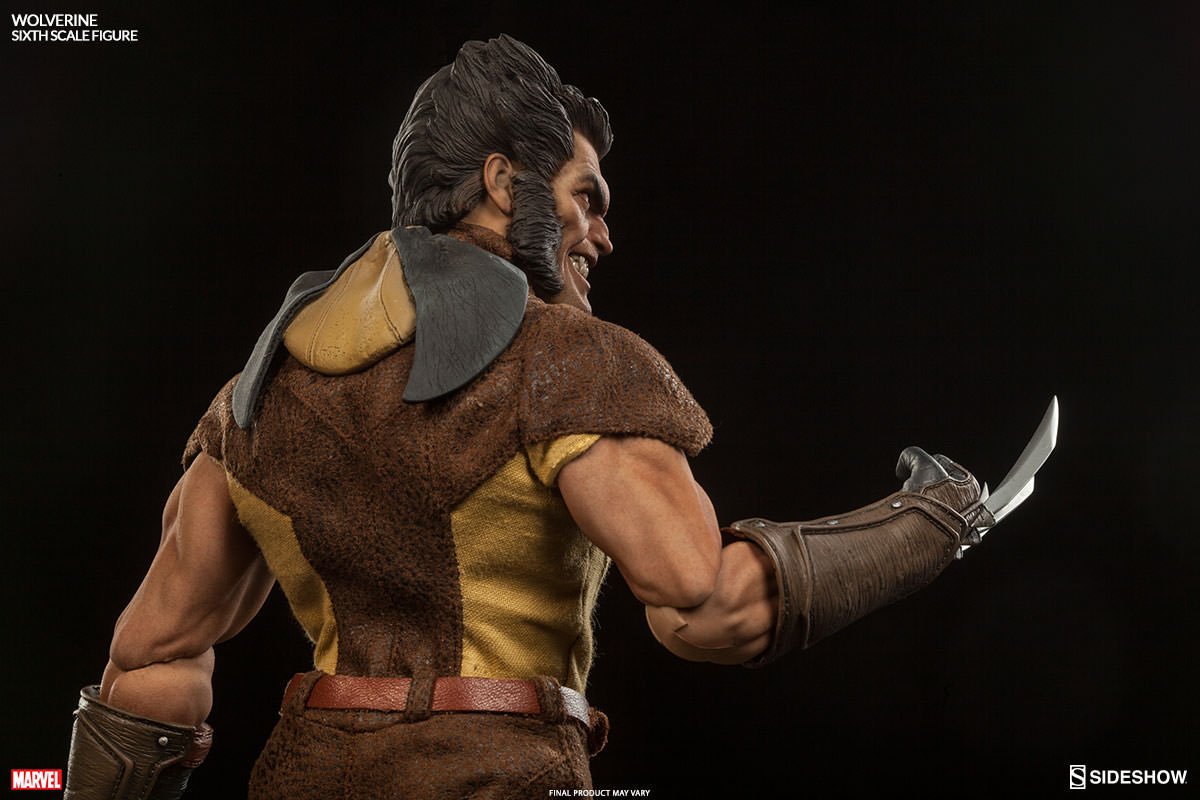 Marvel Comics X-Men Wolverine 1/6 Scale Action Figure - Premium Collectible Sideshow Statue | Perfect for Display, Gift Giving & Comic Book Fans Collection